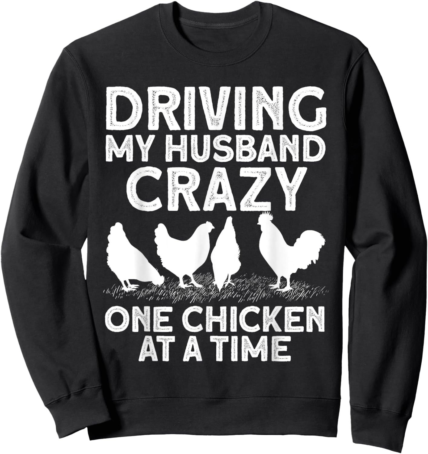 Funny Chicken Art Mom Chicken Lady Chicken Farmer Sweatshirt - Sweatshirt | Black