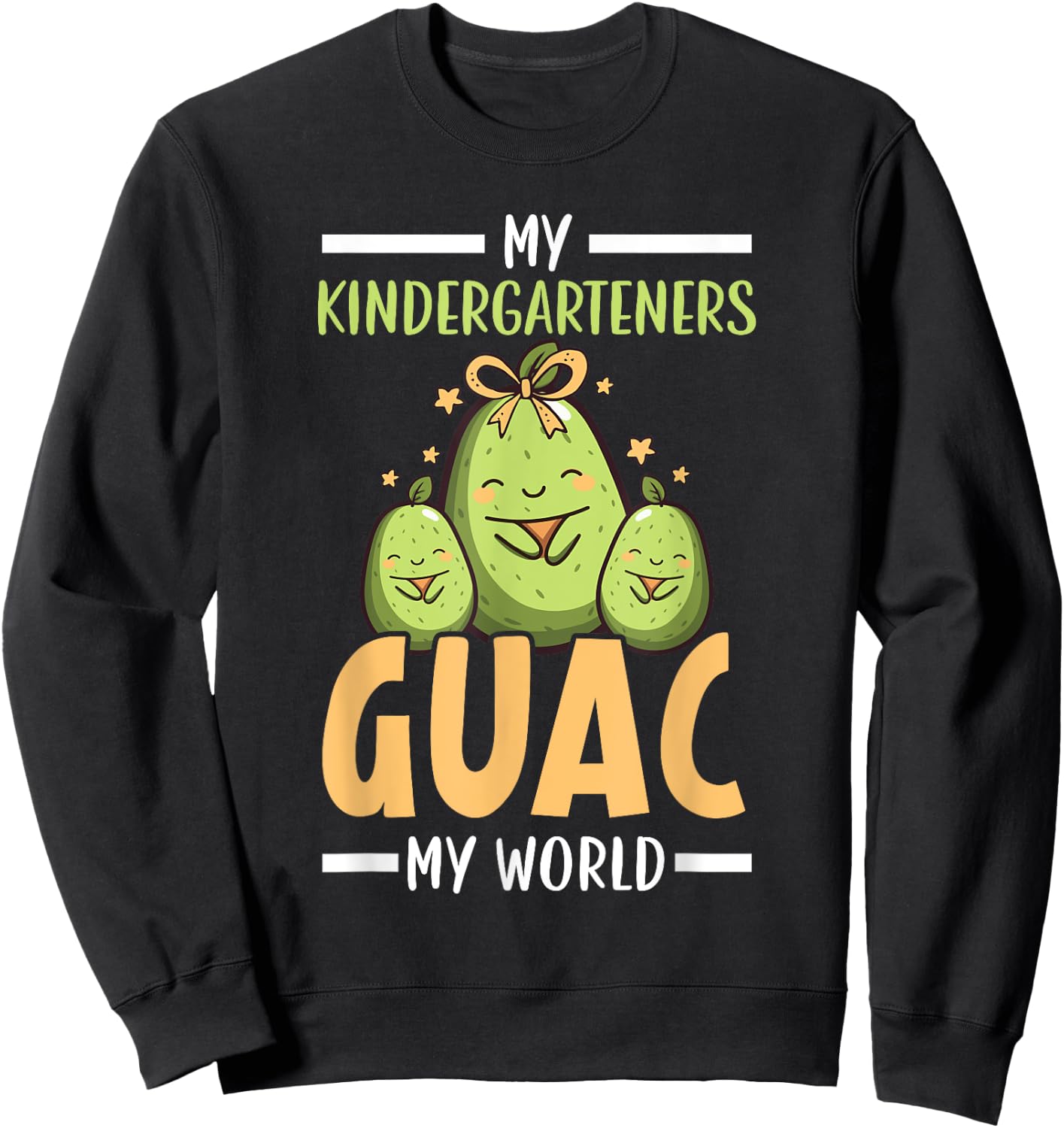 Avocado Teacher Fruit Guac Teaching Guacamole Lover Women Sweatshirt - Sweatshirt | Black