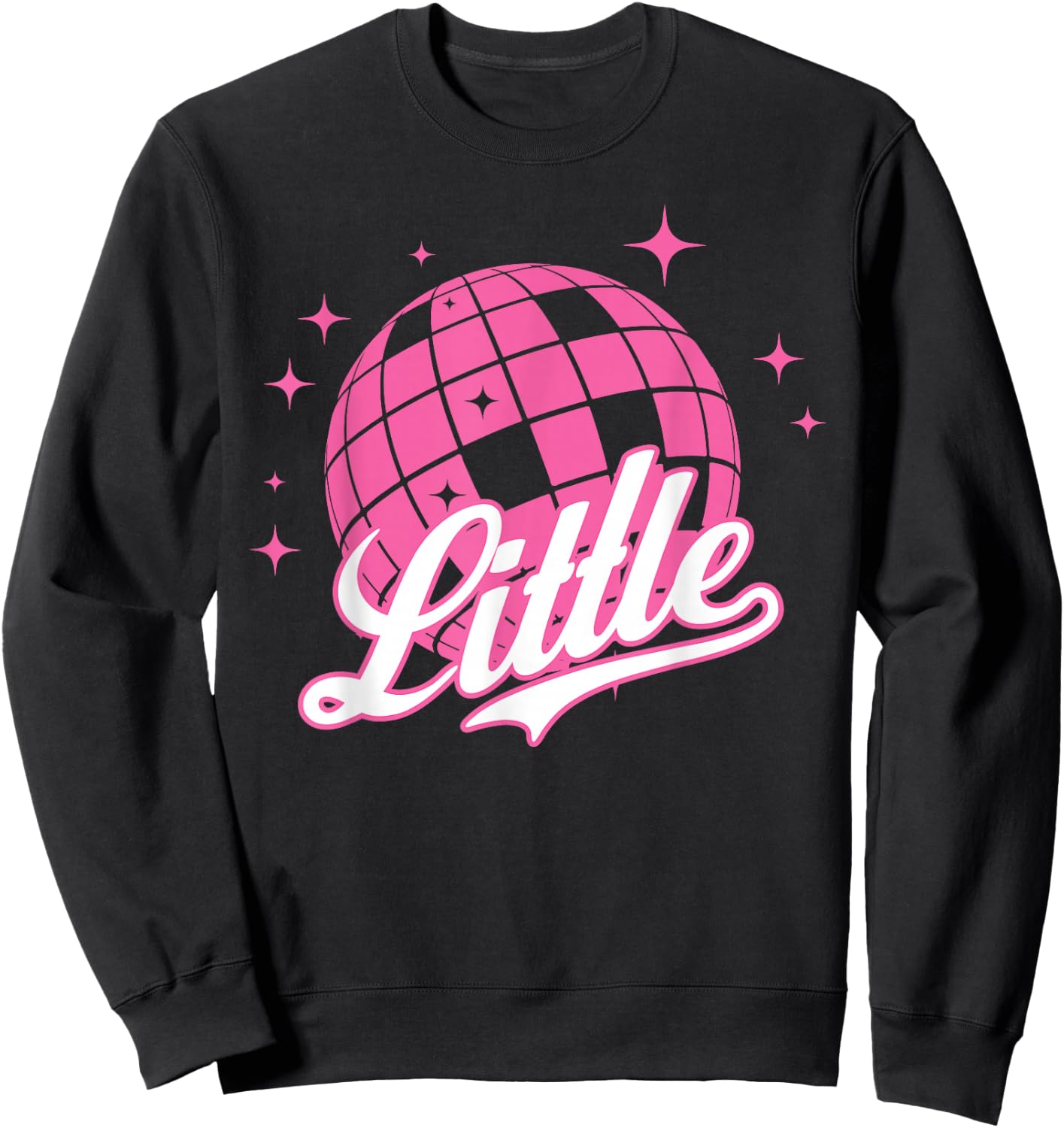 Disco Ball Retro Little/Big ERA Sorority Reveal Retro Sweatshirt - Sweatshirt | Black