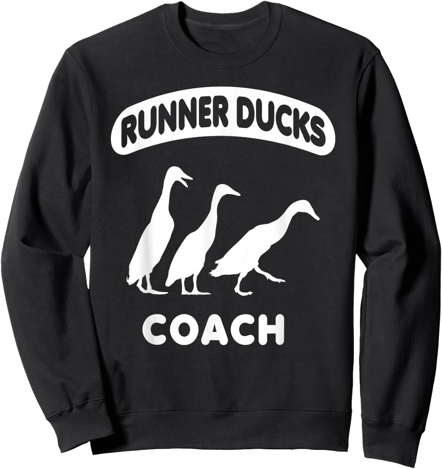 Runner Ducks Coach Indian Duck Sweatshirt - Sweatshirt | Black