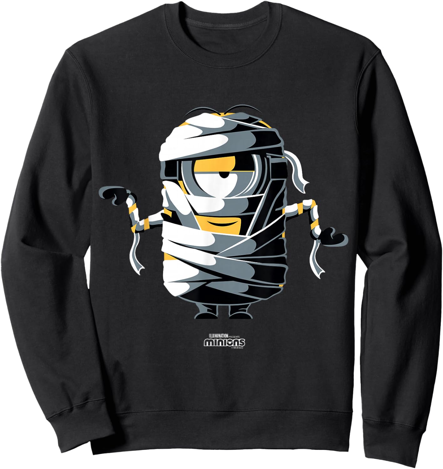 Minions Monsters Mummy Stuart Halloween Sweatshirt - Sweatshirt | Black