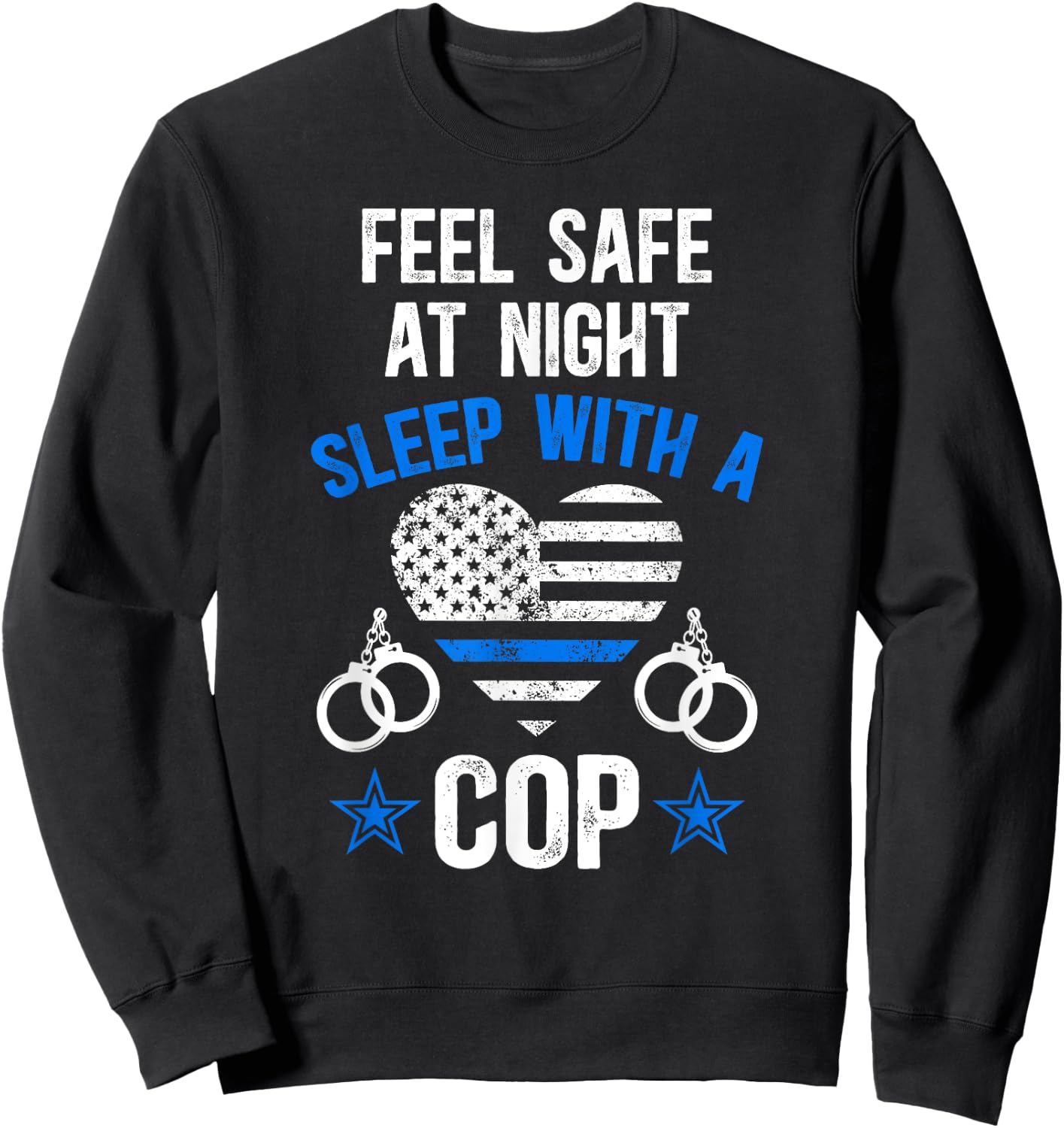 Funny Police Wife Of A Policeman Wife Black Police-Themed Women's Sweatshirt - Sweatshirt | Black