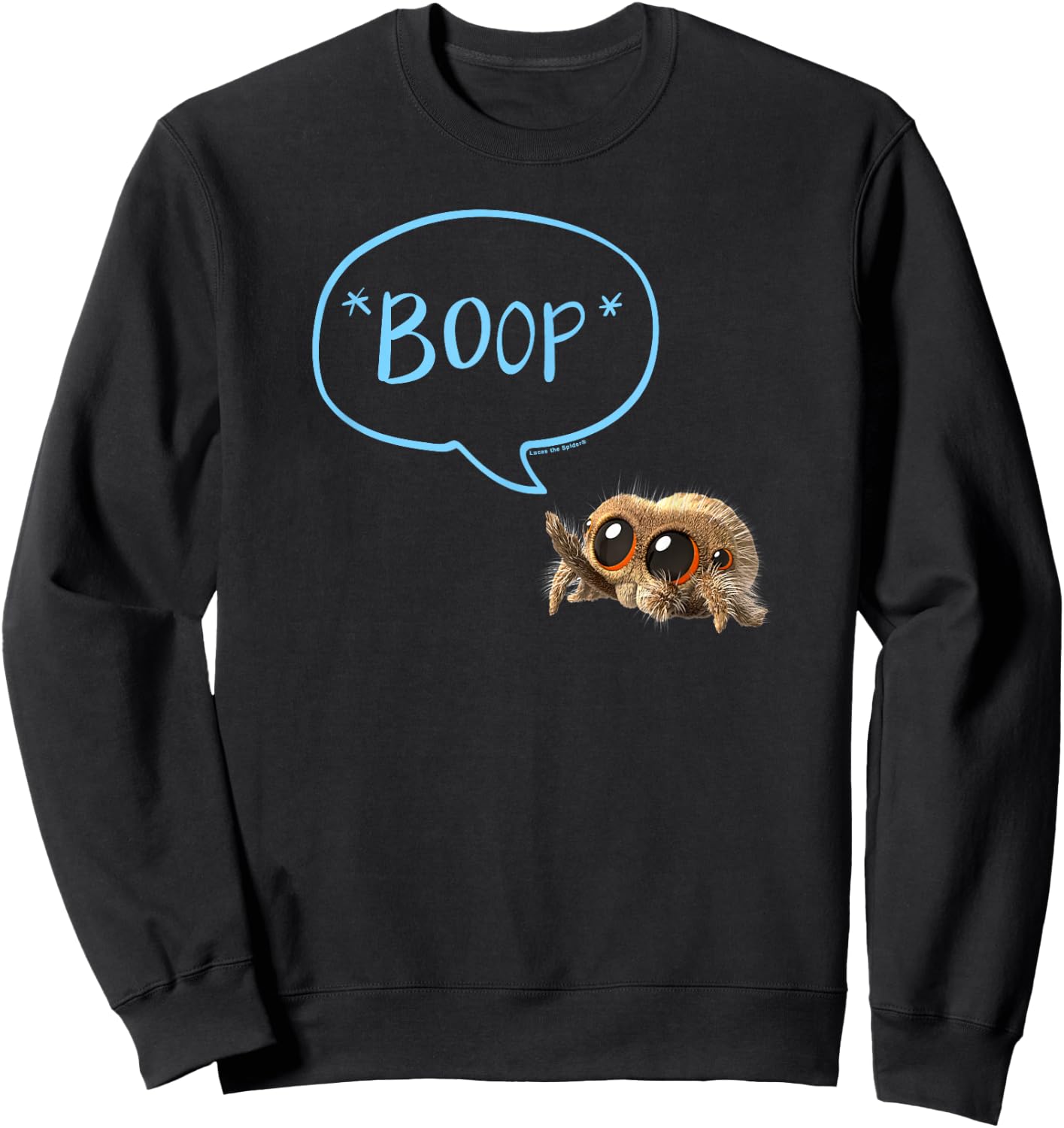 Lucas The Spider Boop Blue Sweatshirt - Sweatshirt | Black