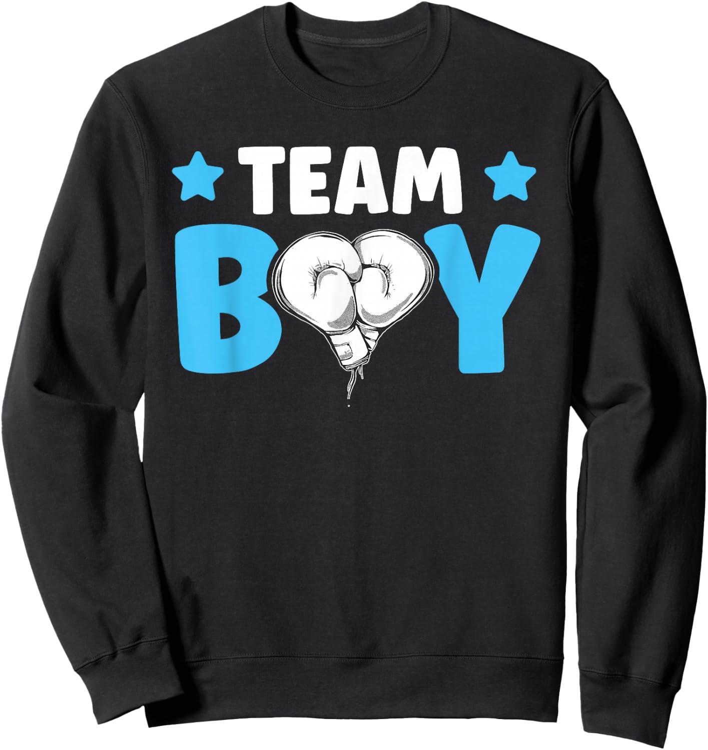 Team Boy Design for a Boxing Gender Reveal Sweatshirt - Sweatshirt | Black