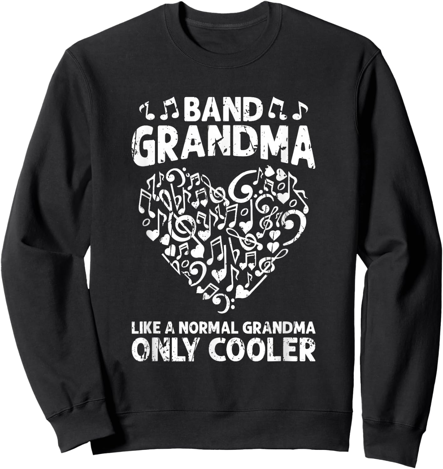 Band Grandma like a normal grandma only cooler - orchestra Sweatshirt - Sweatshirt | Black