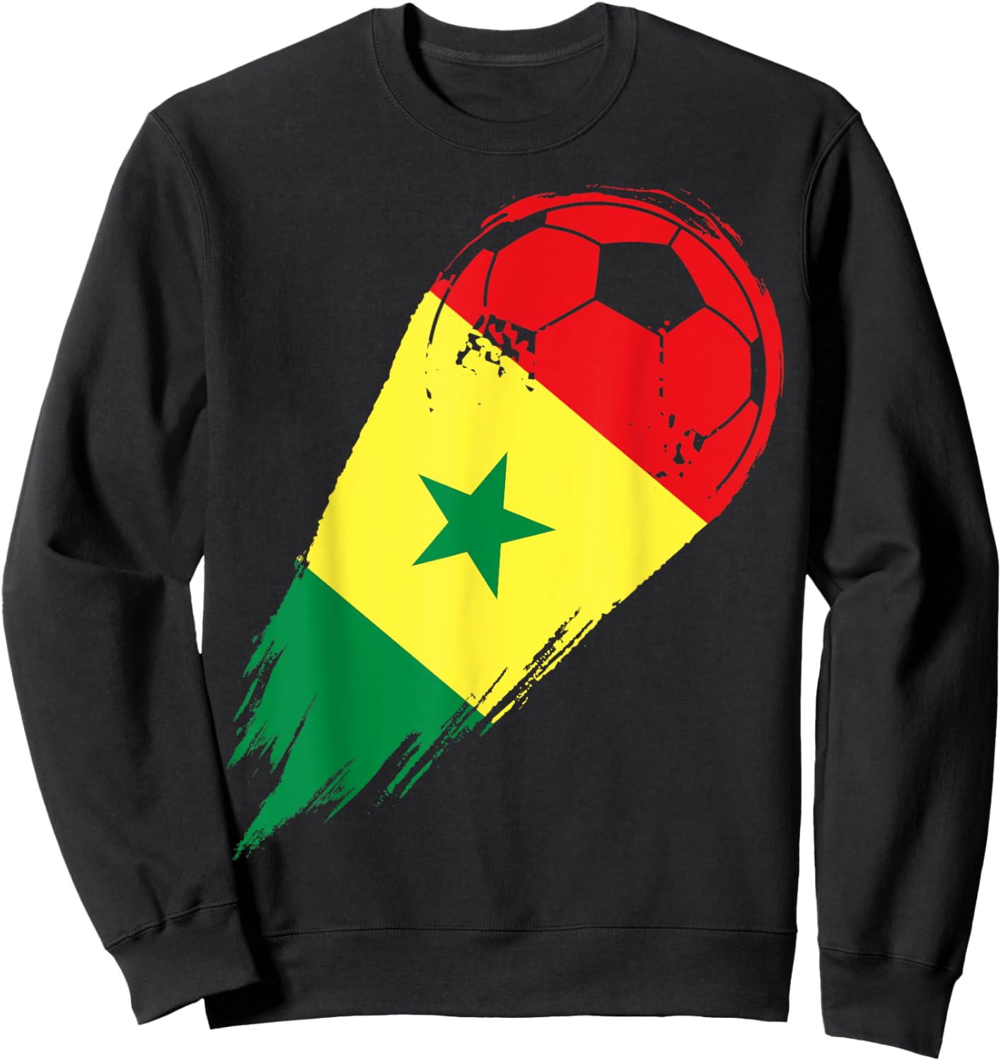 Soccer Player of Pride Senegal Sweatshirt - Sweatshirt | Black