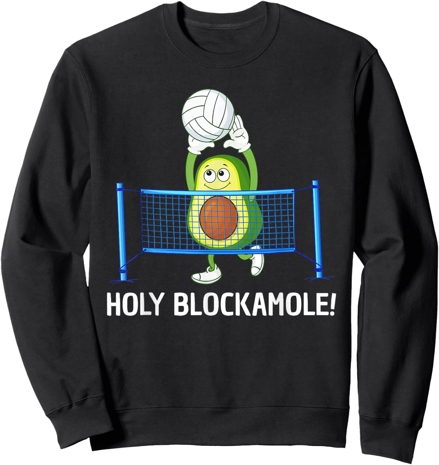 Funny Volleyball Design Women Volleyball Players Sweatshirt - Sweatshirt | Black