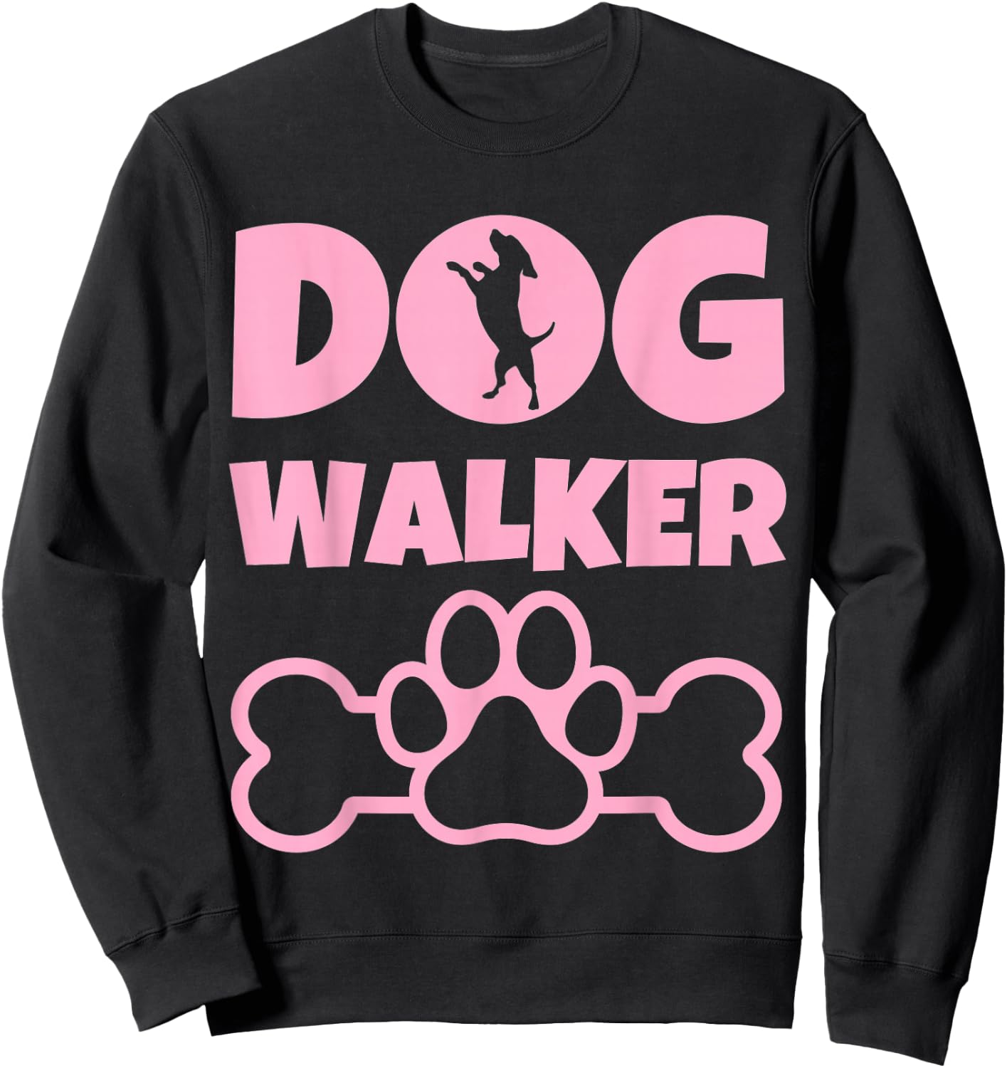 Dog Walker - Dog Lover Present - Dog Owner - Dog Walking Sweatshirt - Sweatshirt | Black