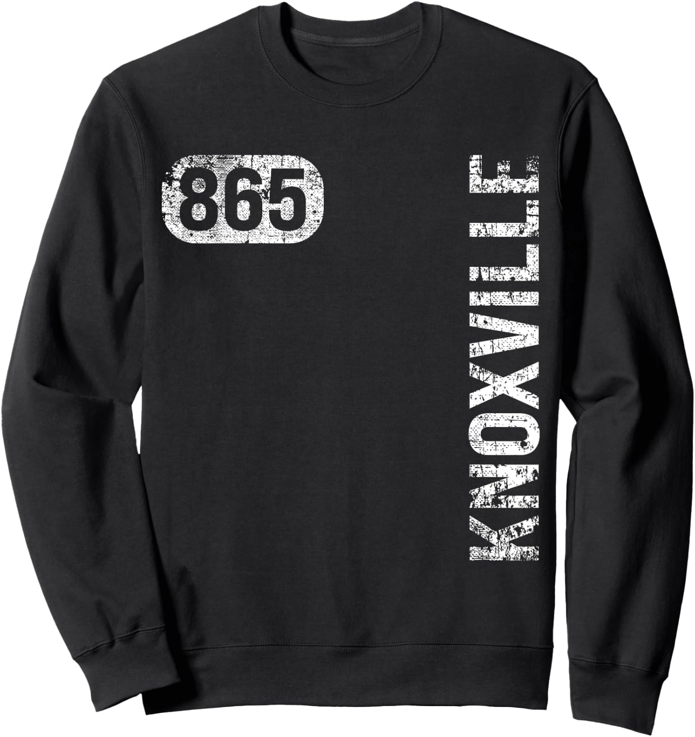 TN Hometown Love Retro Souvenir Apparel Knoxville Tennessee 865 Area Code Vintage Retro Sweatshirt - Sweatshirt | Black