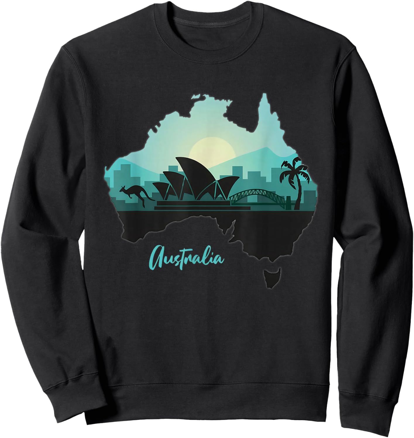 Women Australia, Girls Australia, Australia Shirt Sweatshirt - Sweatshirt | Black