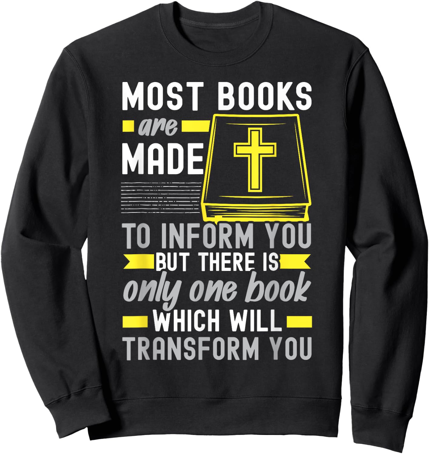 Bible Reader Religious Pastor Scripture Christian Believer Sweatshirt - Sweatshirt | Black