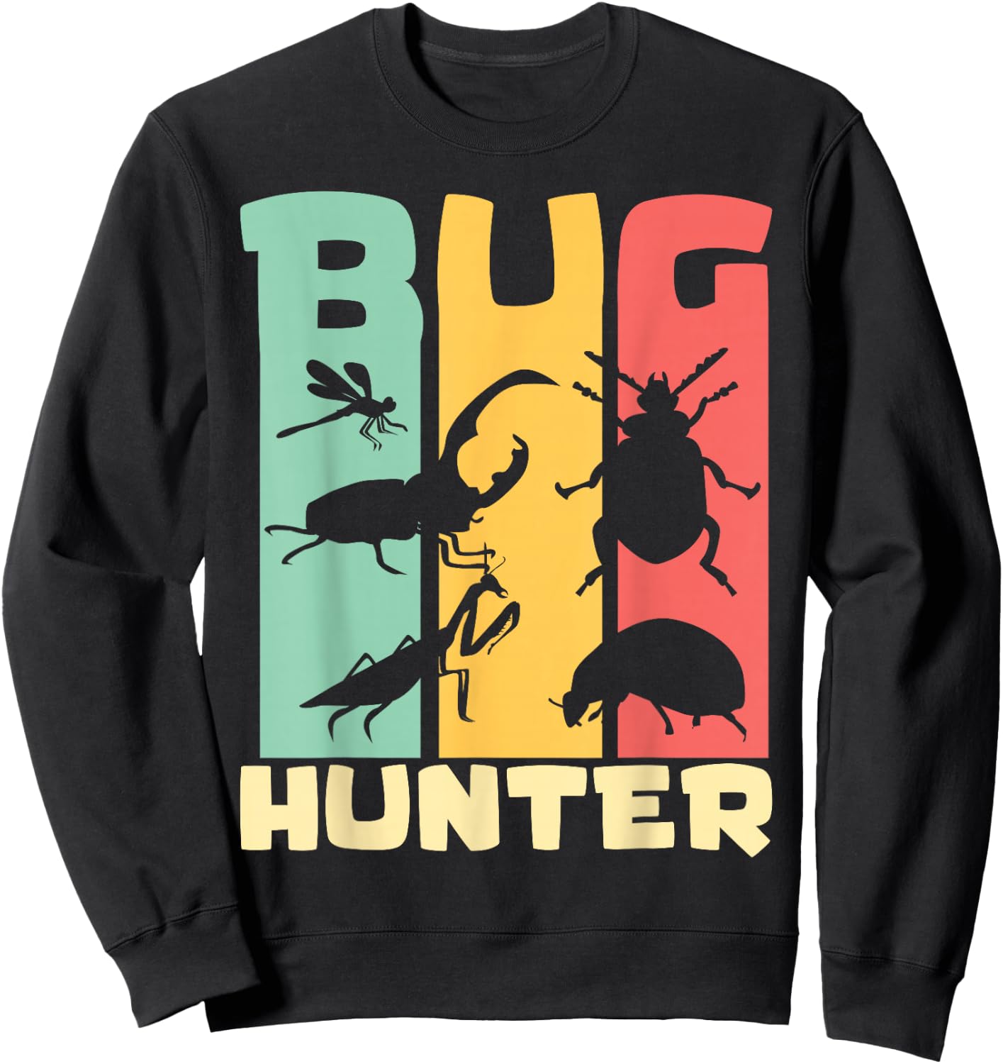 Bug Hunter Entomologist Insects for Boys Girls Kids Sweatshirt - Sweatshirt | Black
