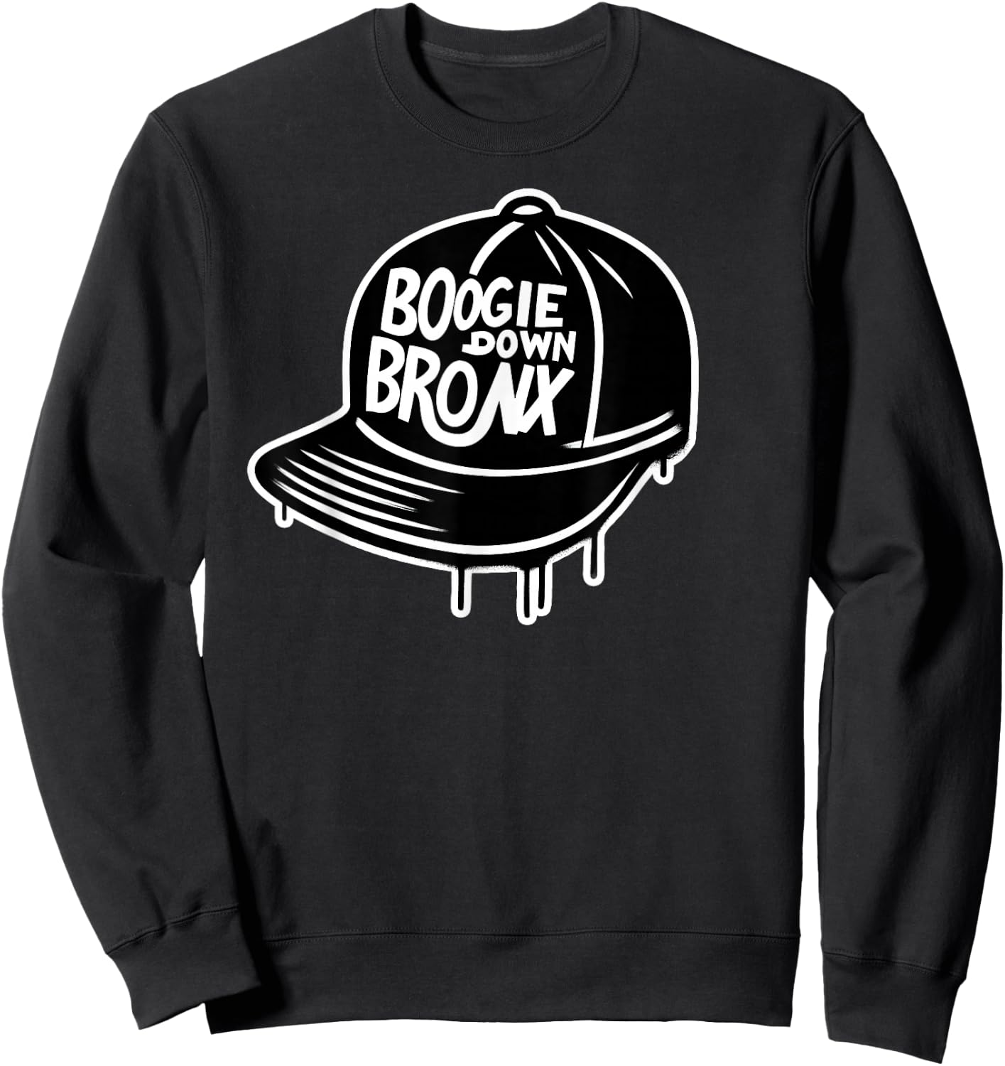 BOOGIE DOWN BRONX NY Retro Hip Hop Clothing Rap Old School Sweatshirt - Sweatshirt | Black