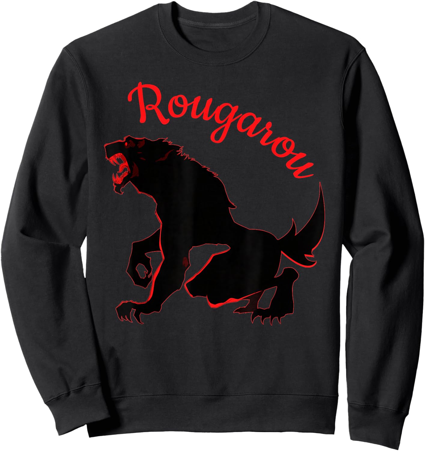 Rougarou Legend of the Night Werewolf Shapeshifter Sweatshirt - Sweatshirt | Black