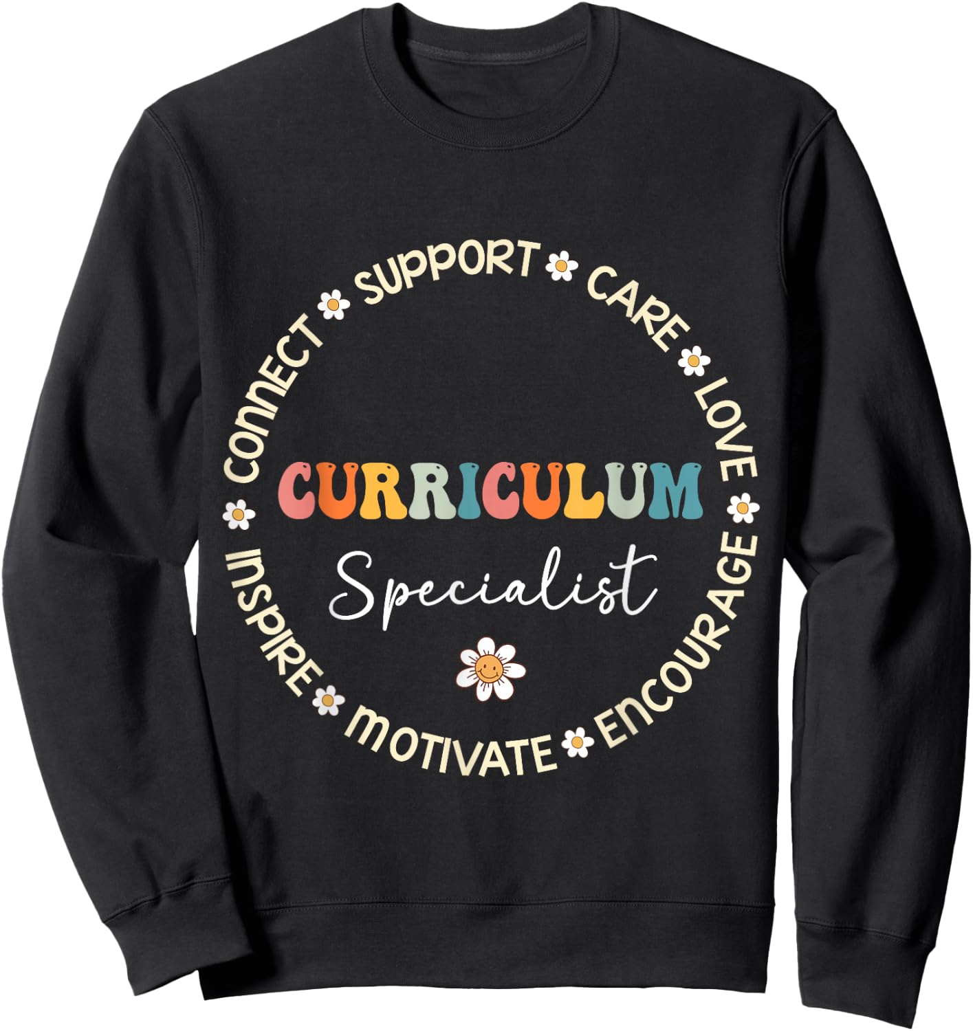 Cute Curriculum Specialist Squad Appreciation back to school Sweatshirt - Sweatshirt | Black