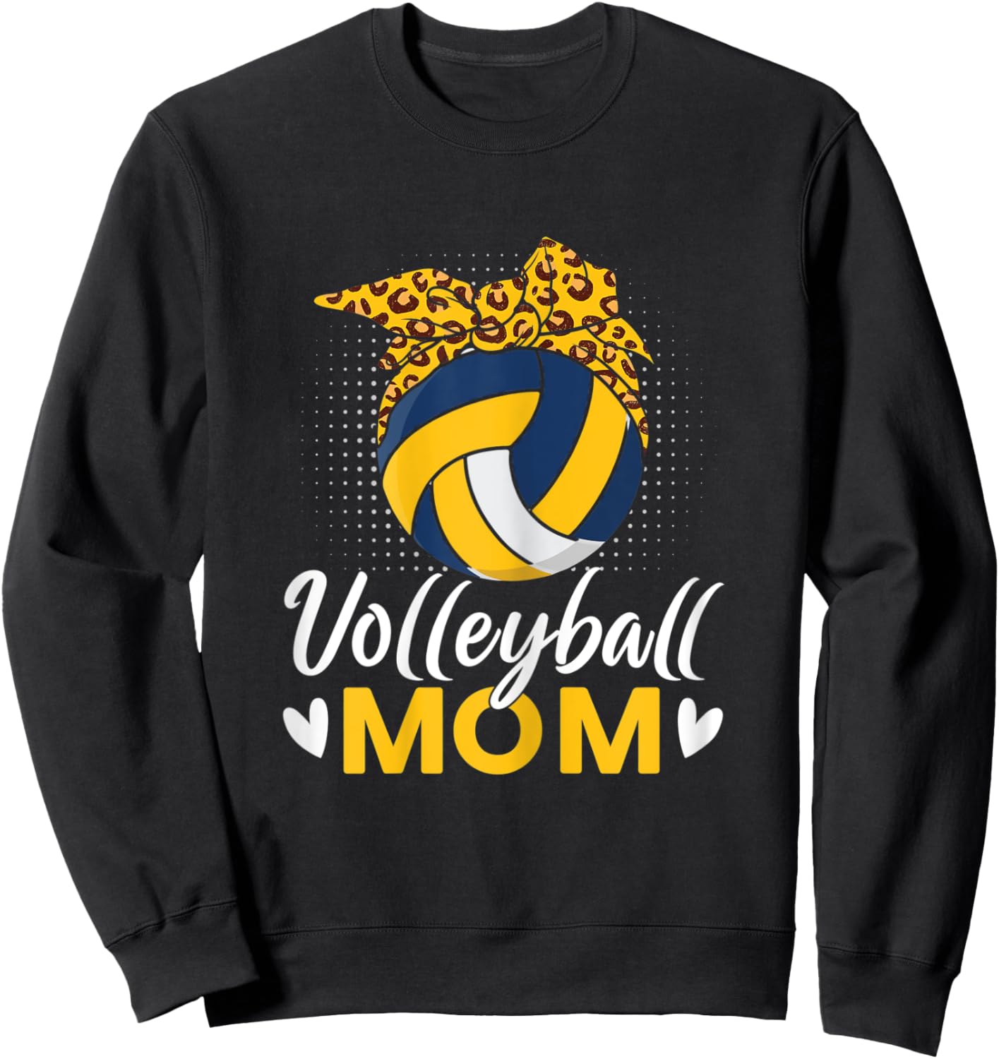 Volleyball Mom Volley Player Mom Sweatshirt - Sweatshirt | Black