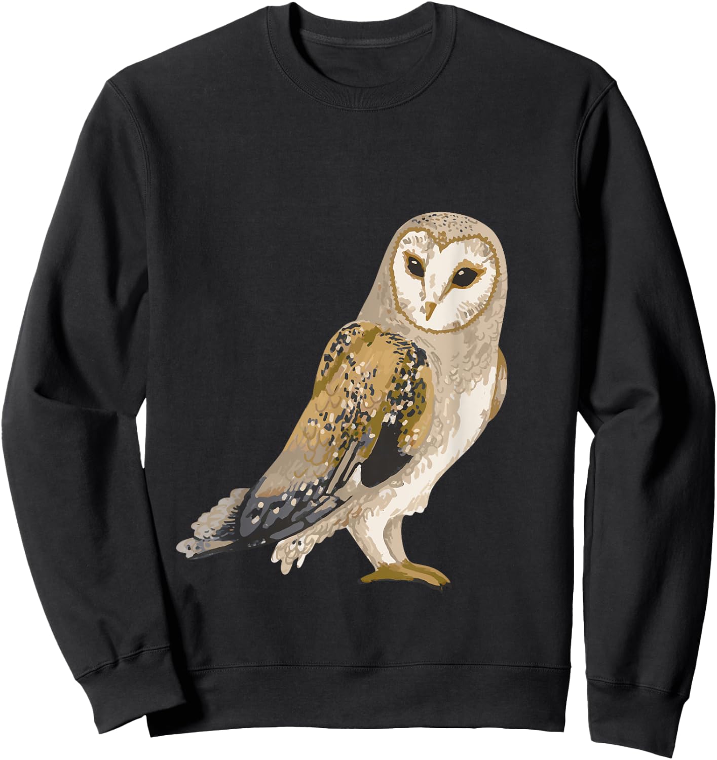 Owl Bird Owl Motif Bird Animal Owl Sweatshirt - Sweatshirt | Black