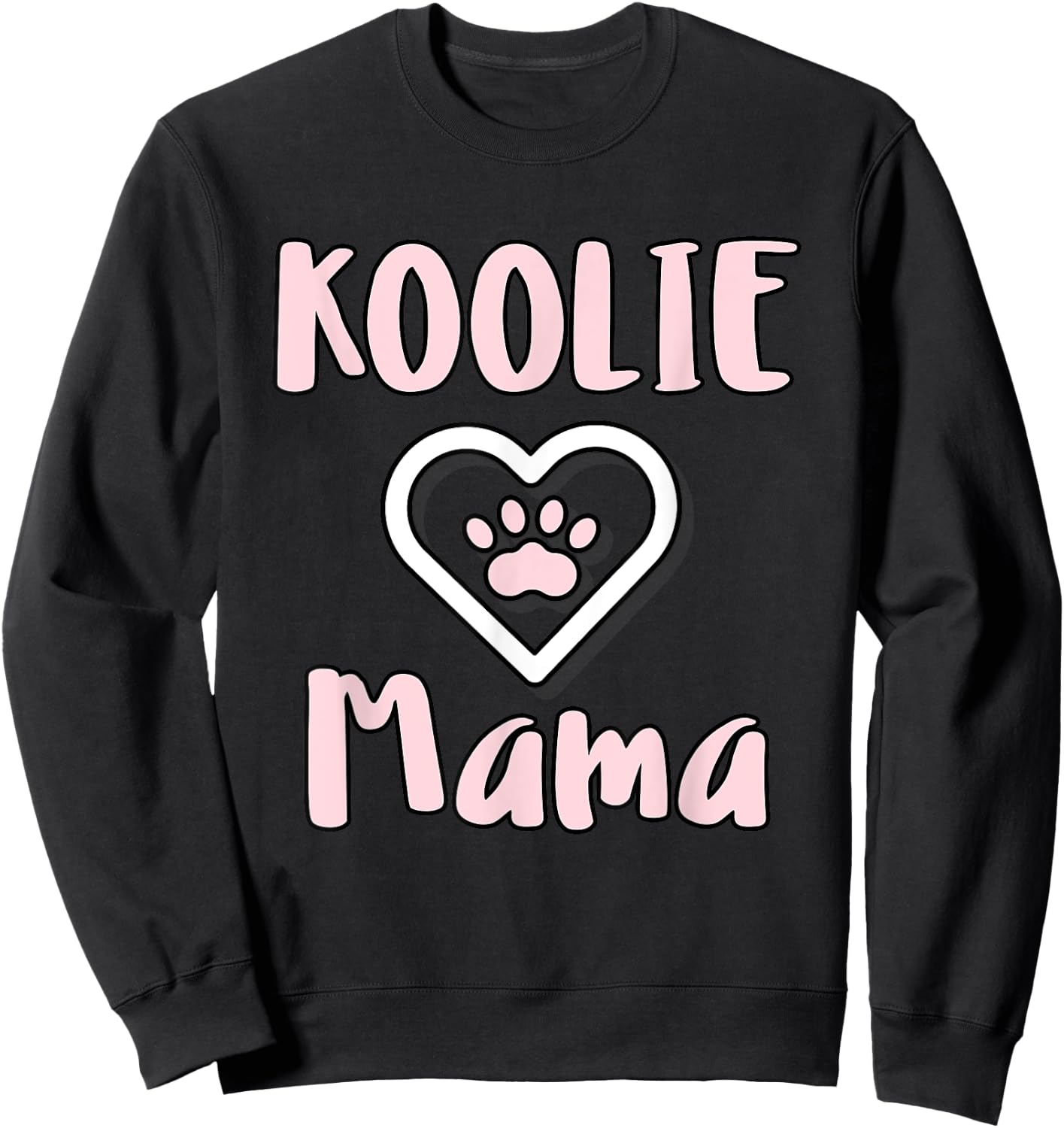 Koolie Mama - Cute Australian Koolie Dog Mom Sweatshirt - Sweatshirt | Black
