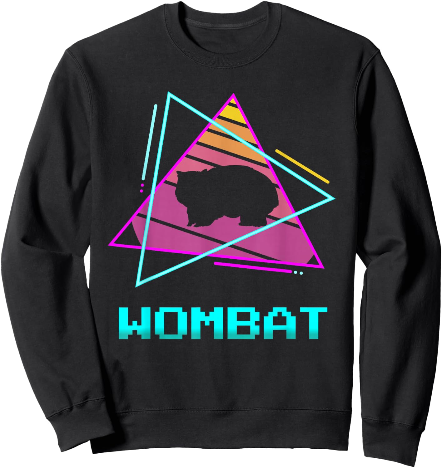 Retro Wombat Wombats Sweatshirt - Sweatshirt | Black