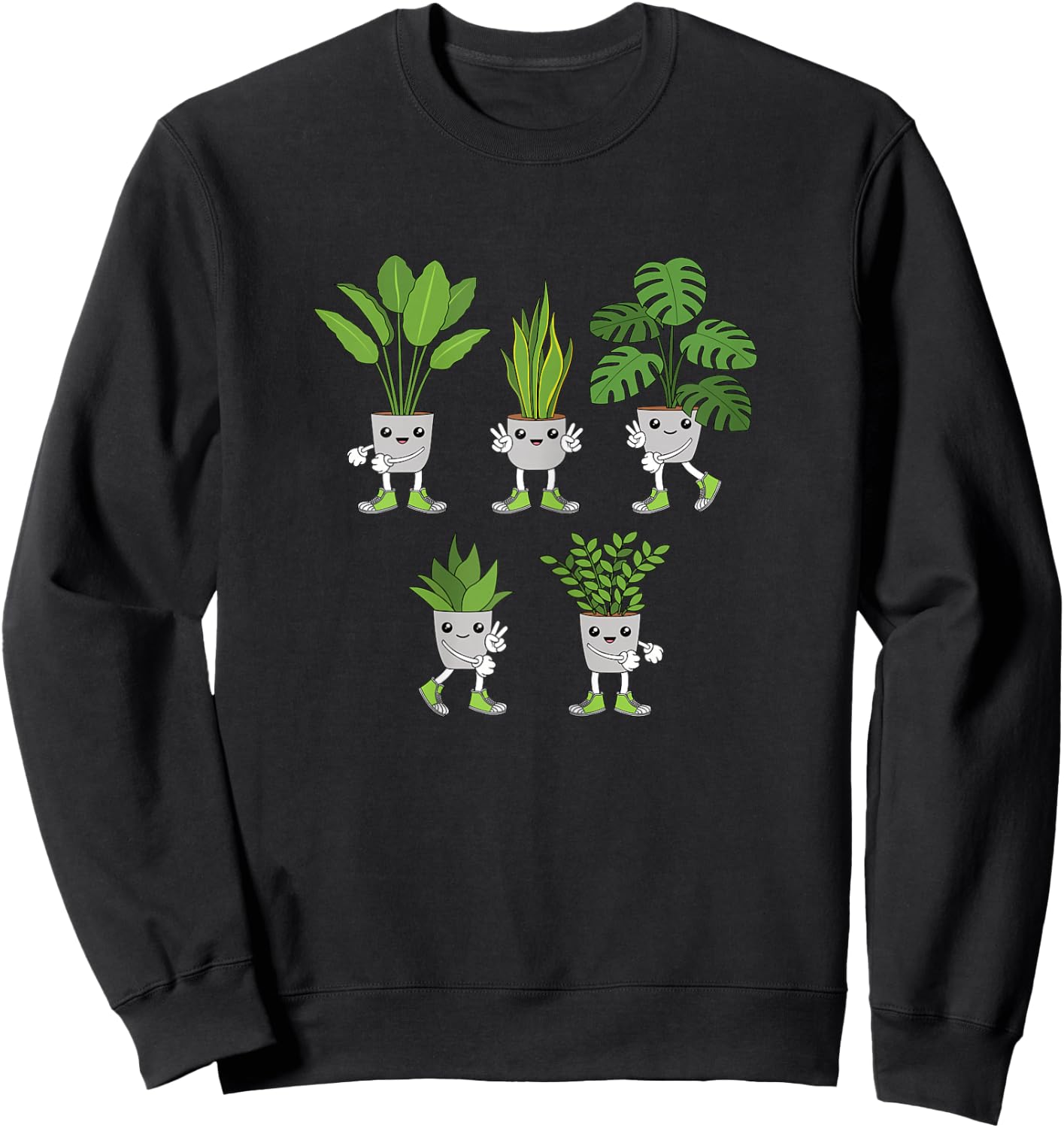 Funny Succulent Plant Lover Gardening Garden Women Girls Sweatshirt - Sweatshirt | Black