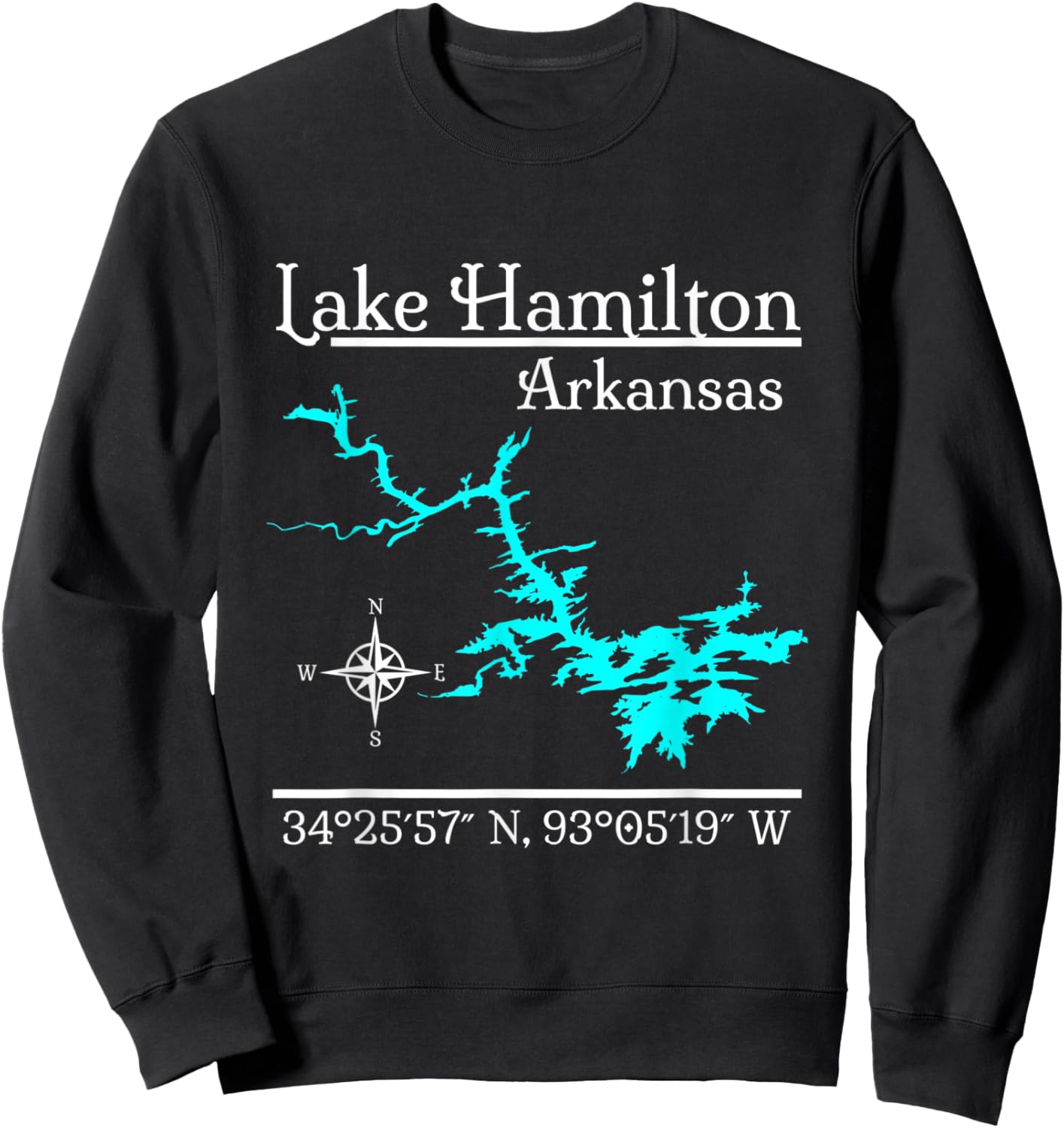 Lake Hamilton - Arkansas Sweatshirt - Sweatshirt | Black