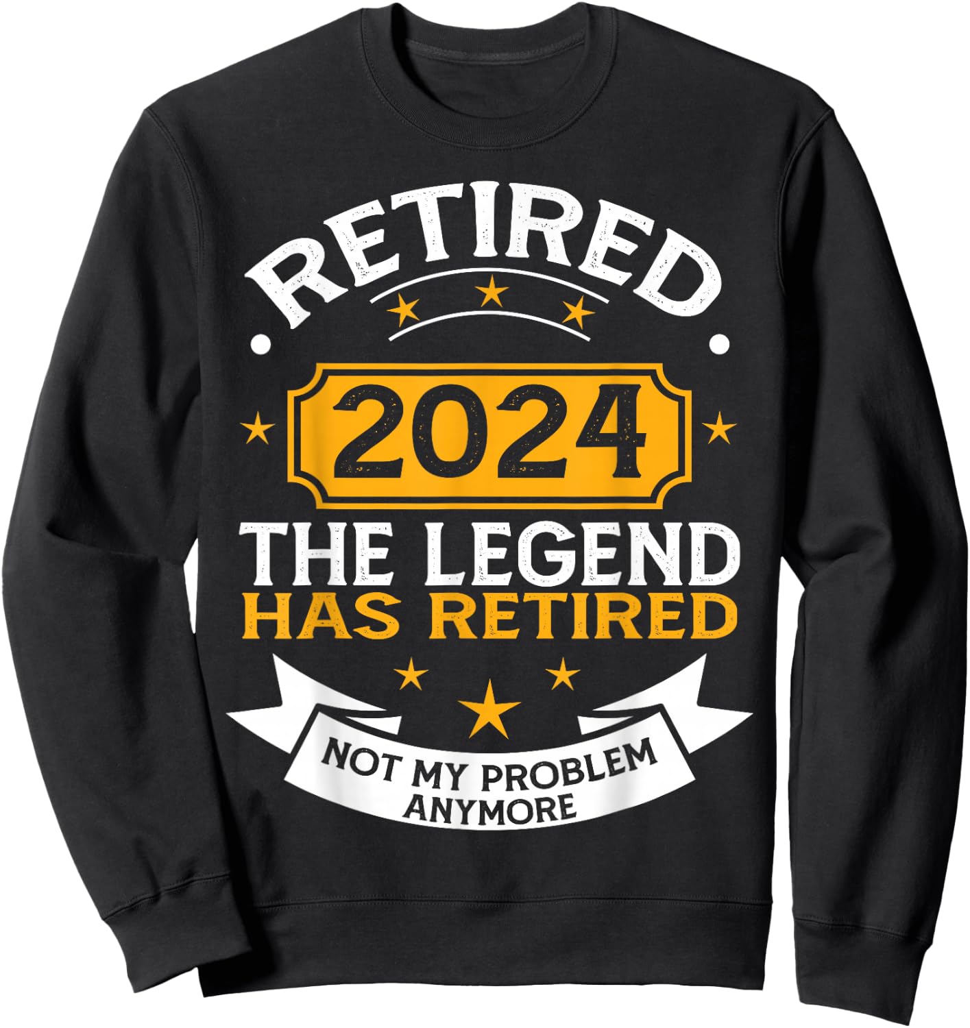 Retired 2024 Retirement Apparel & Women Sweatshirt - Sweatshirt | Black