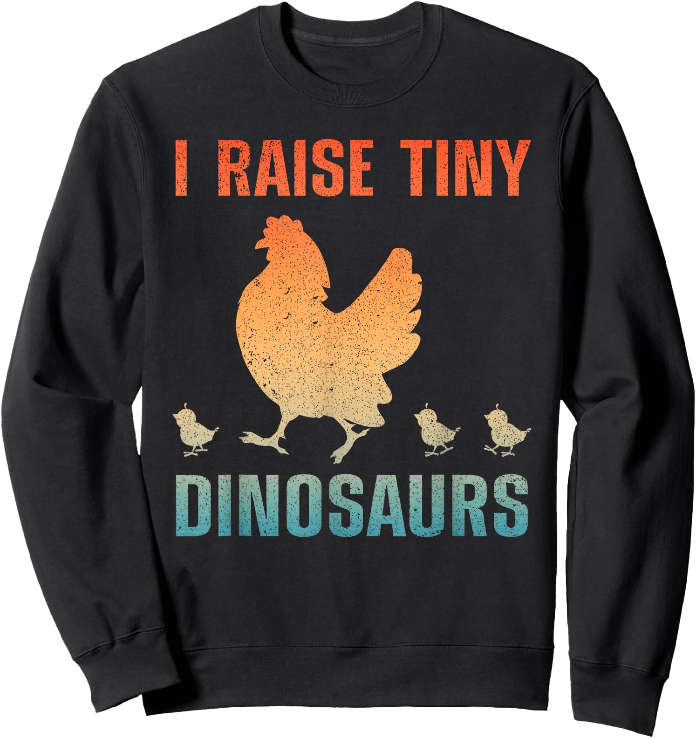Cute Chicken Women Rooster Hen Lovers Chicken Farmer Sweatshirt - Sweatshirt | Black
