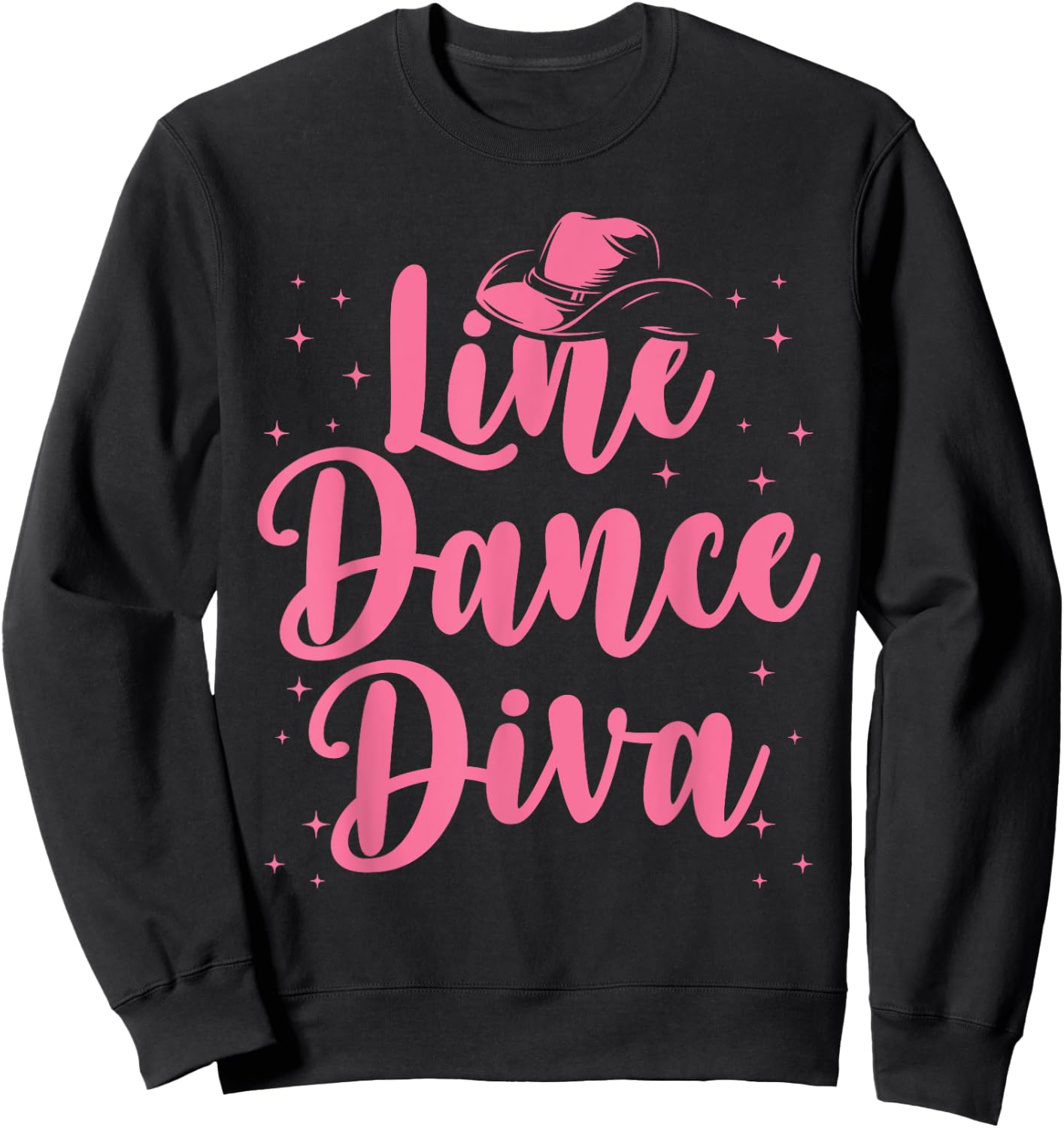 Line Dancing Art Girls Country Western Line Dancer Sweatshirt - Sweatshirt | Black