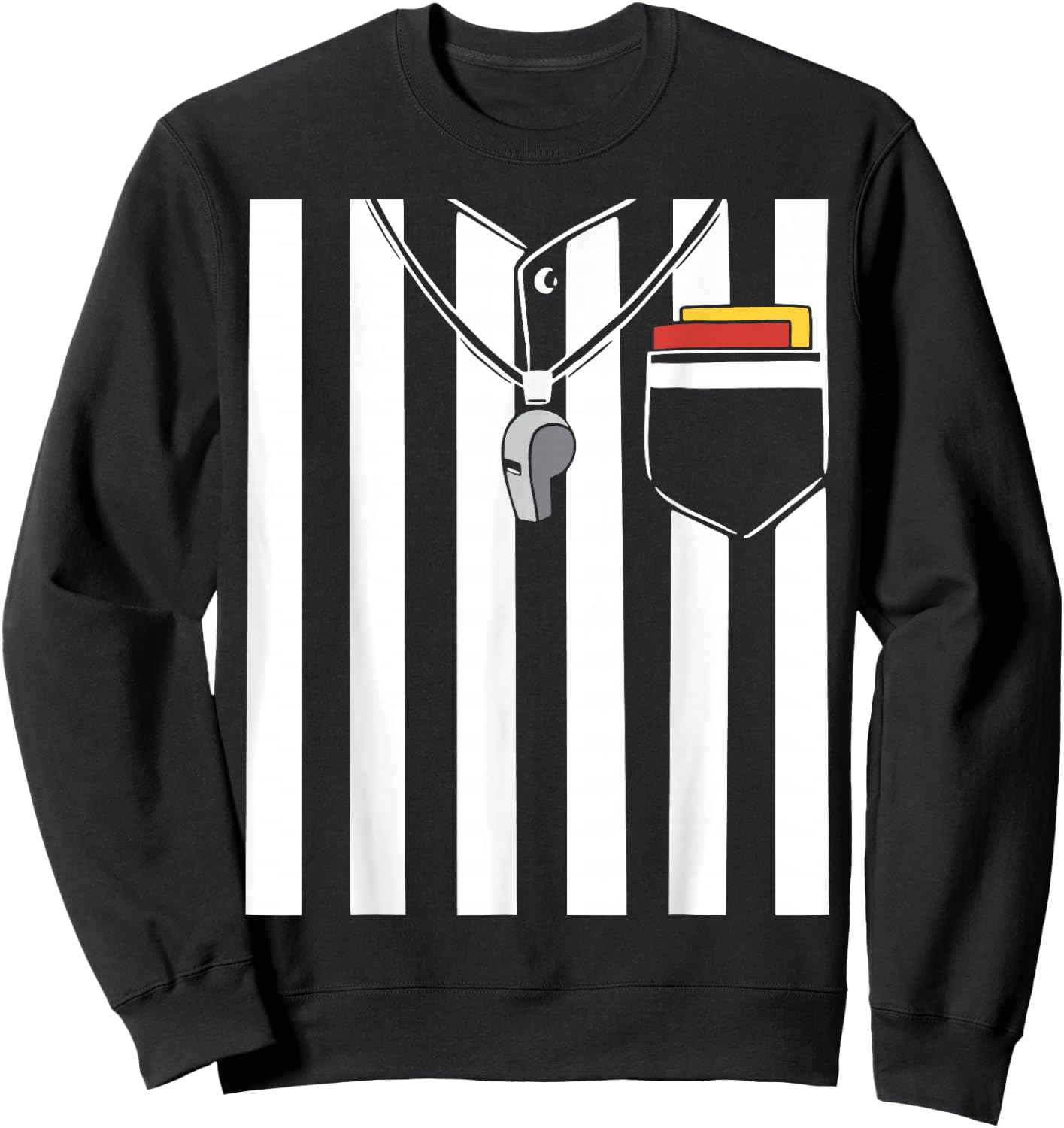 Funny Referee Costume Halloween Costume Funny Referee Sweatshirt - Sweatshirt | Black
