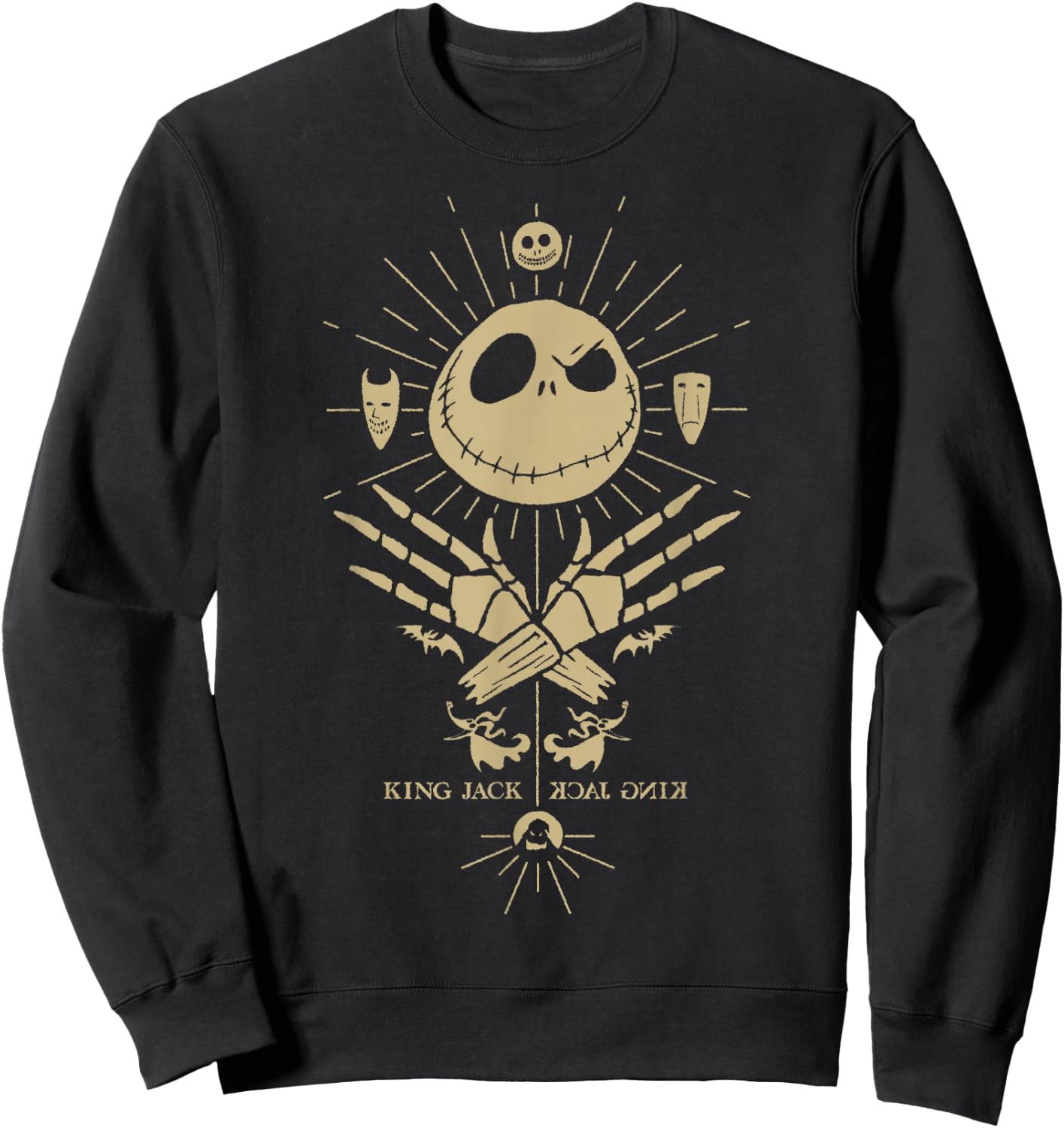 Disney The Nightmare Before Christmas Halloween King Jack Sweatshirt - Sweatshirt | Black