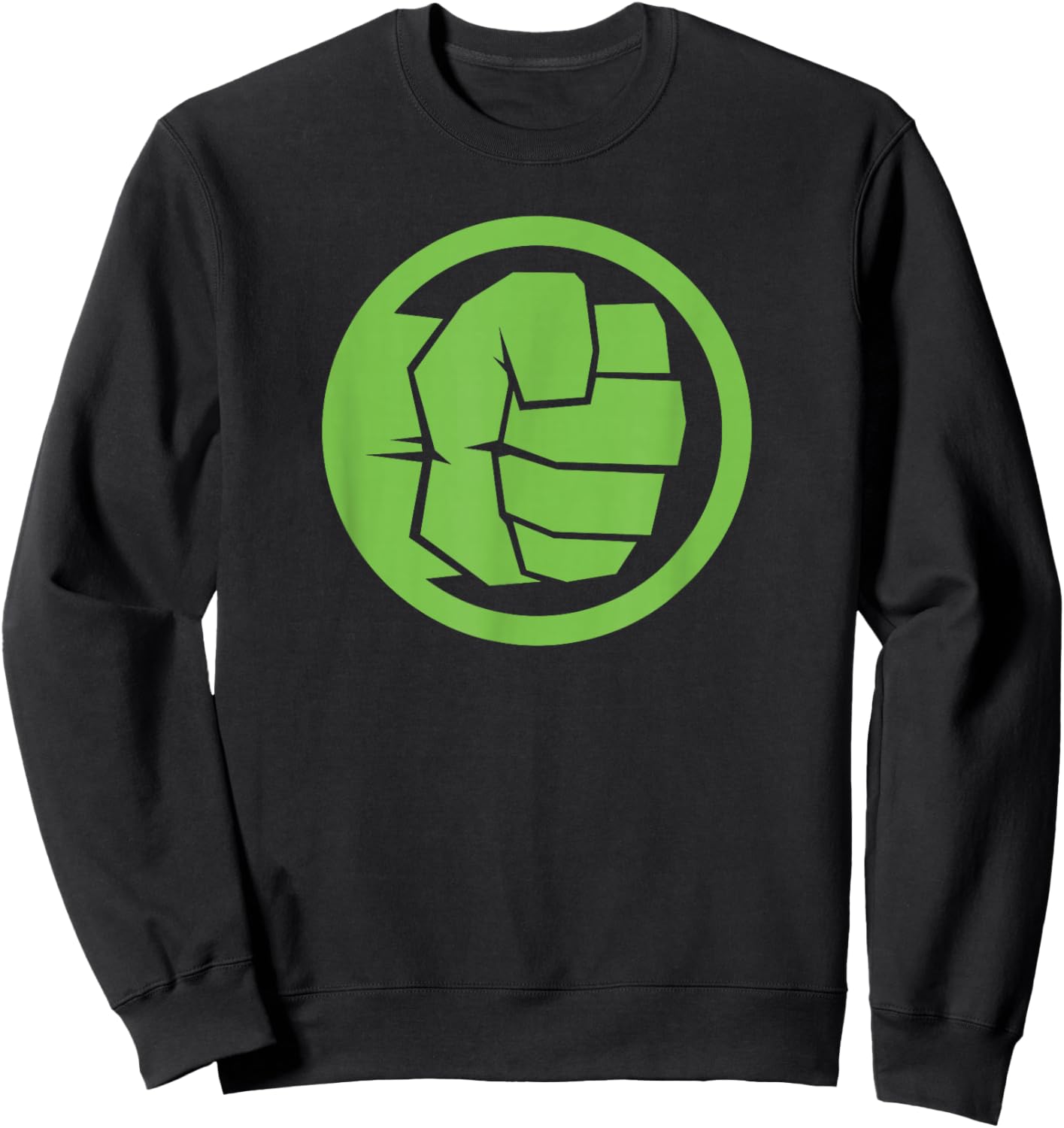 Marvel Comics Classic Avenger Hulk Punch Retro Icon Logo Sweatshirt - Sweatshirt | Black