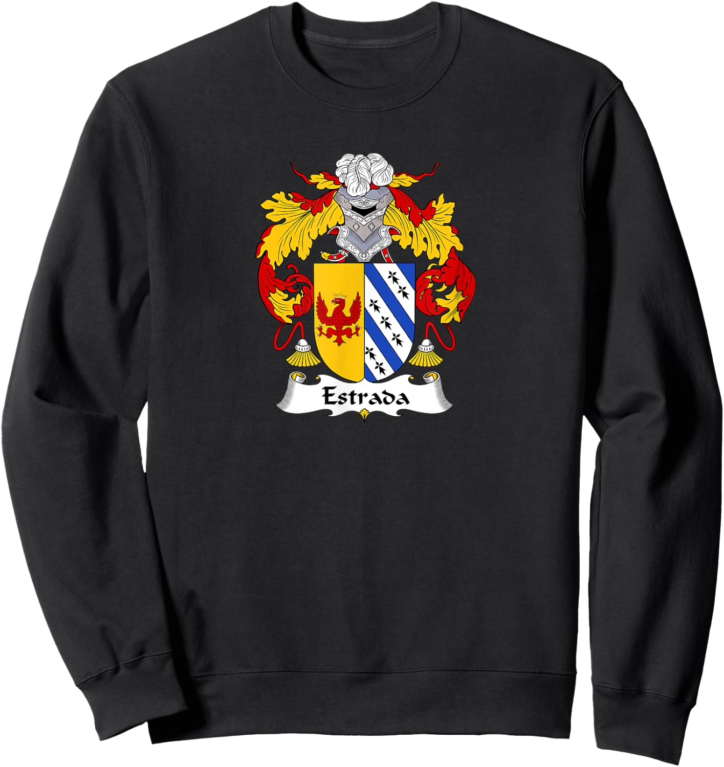Estrada Coat of Arms - Family Crest Sweatshirt - Sweatshirt | Black