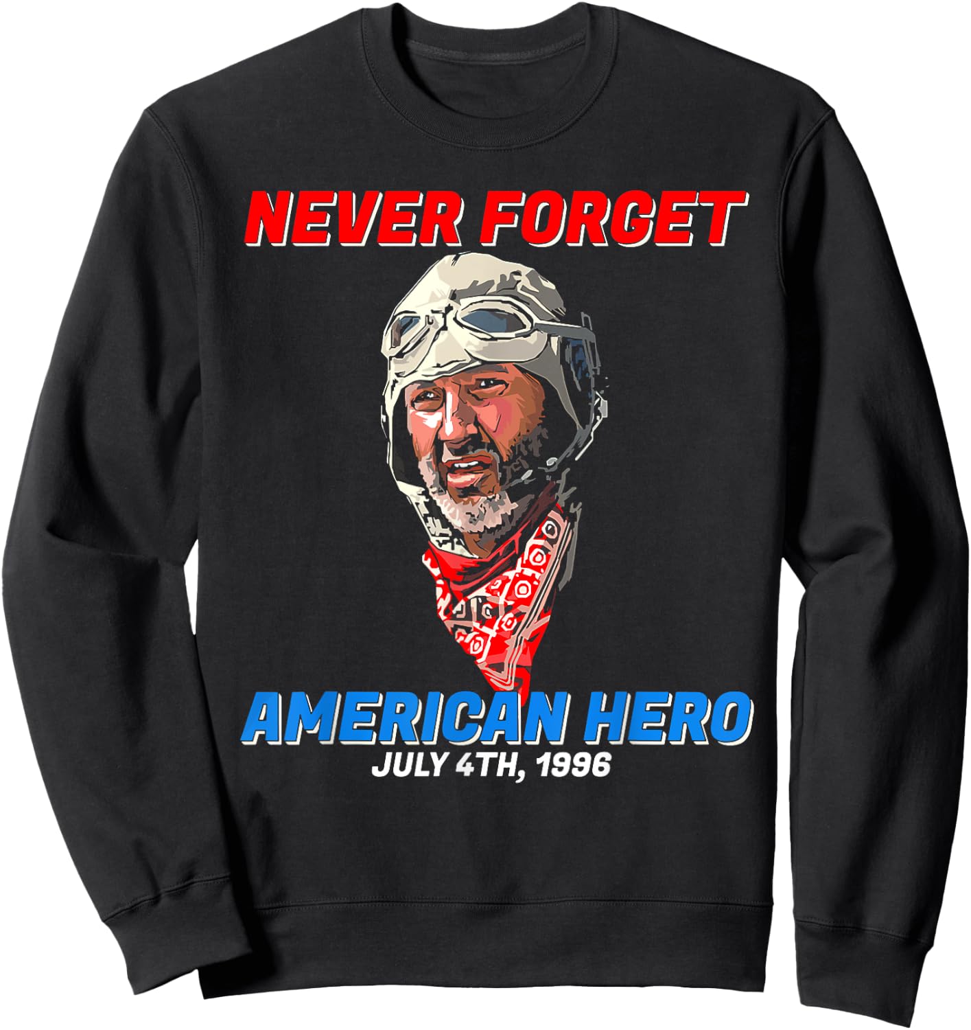 Never Forget American Hero Independence Day Men Sweatshirt - Sweatshirt | Black