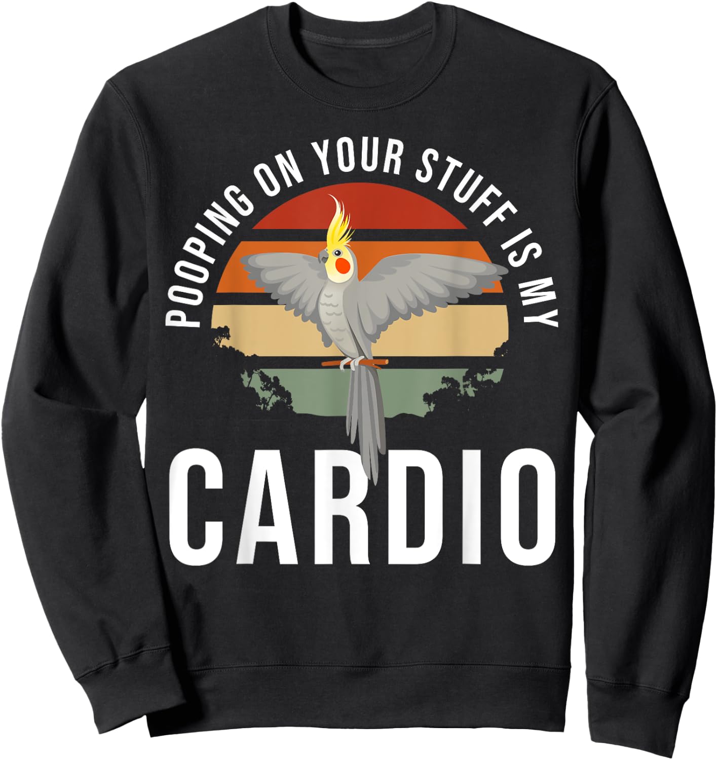 Cockatiel Owner Bird Lover Funny Cockatiel Sweatshirt - Sweatshirt | Black