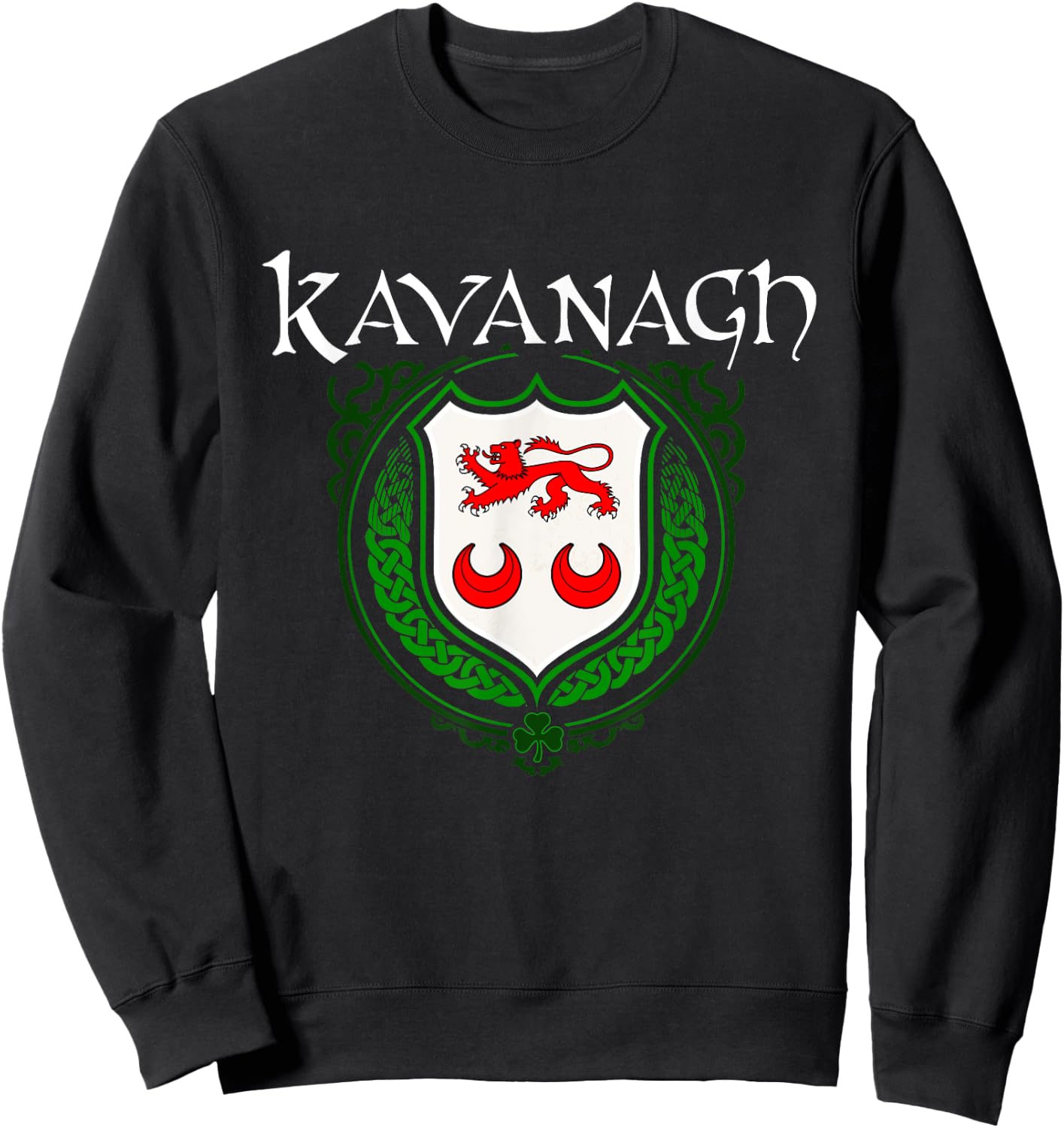 Kavanagh Surname Irish Clan Tartan Badge Ireland Sweatshirt - Sweatshirt | Black