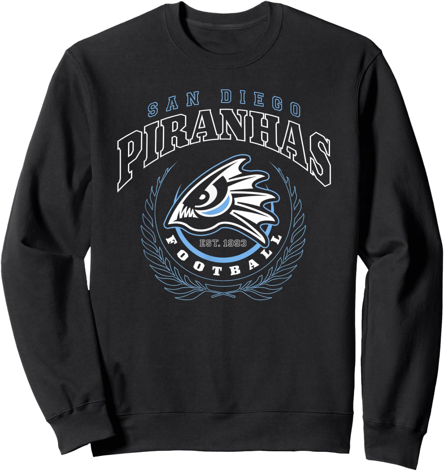 Piranhas Est.1993 Graphic Sweatshirt - Sweatshirt | Black