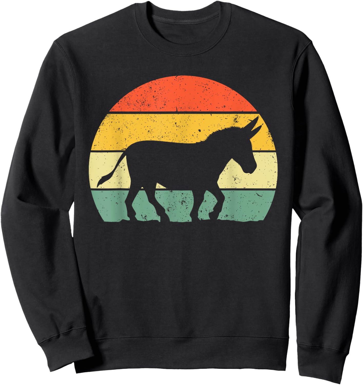 Cool Donkey Women Mule Horse Animal Lover Jackass Sweatshirt - Sweatshirt | Black