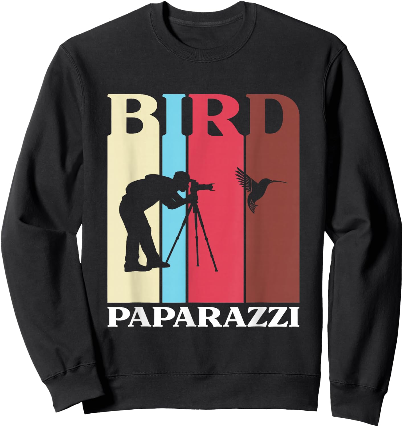 Bird Paparazzi | Bird Photographer | Bird Watcher Sweatshirt - Sweatshirt | Black