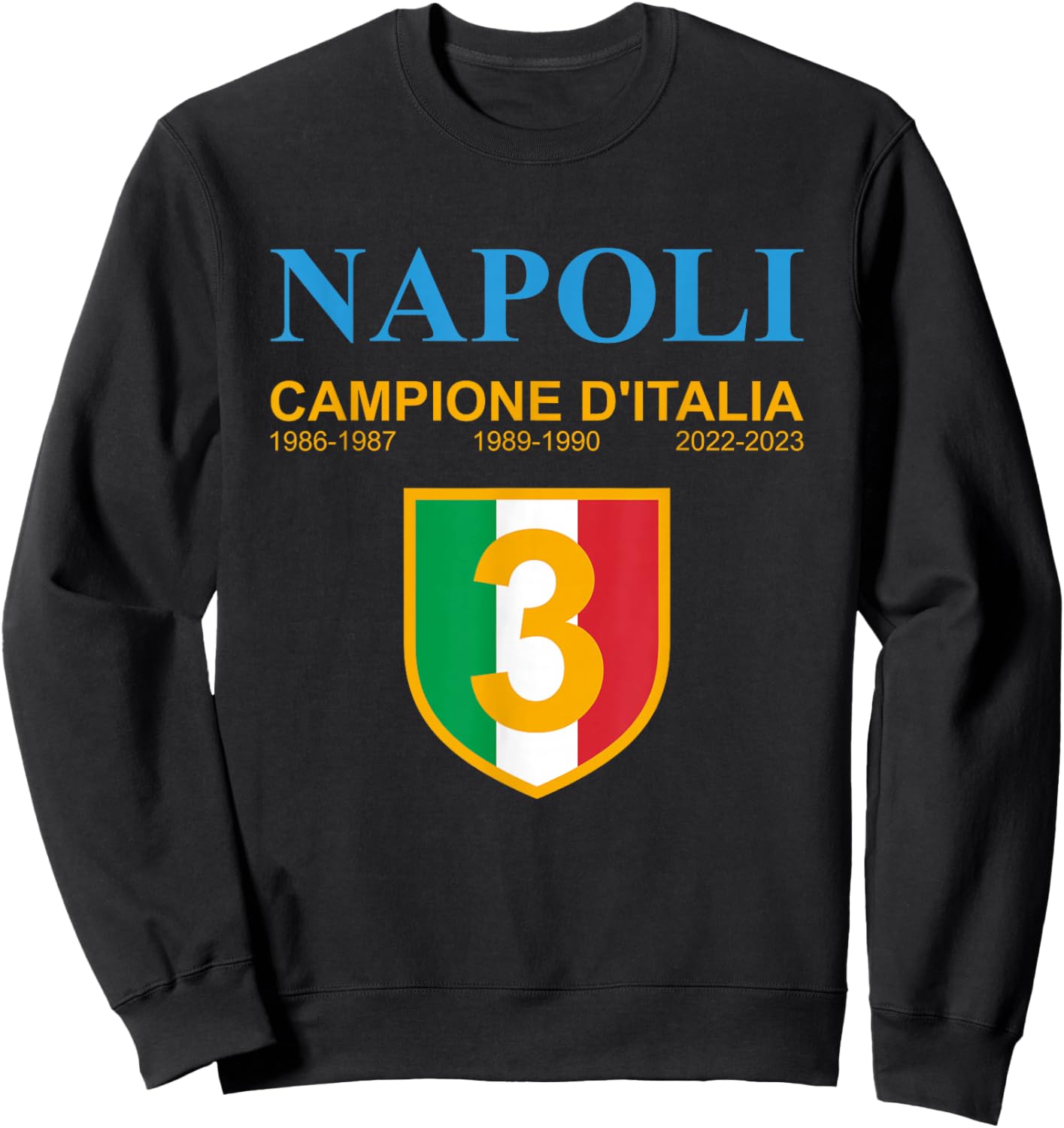 Naples 2022 2023 Italy Champion Sweatshirt - Sweatshirt | Black