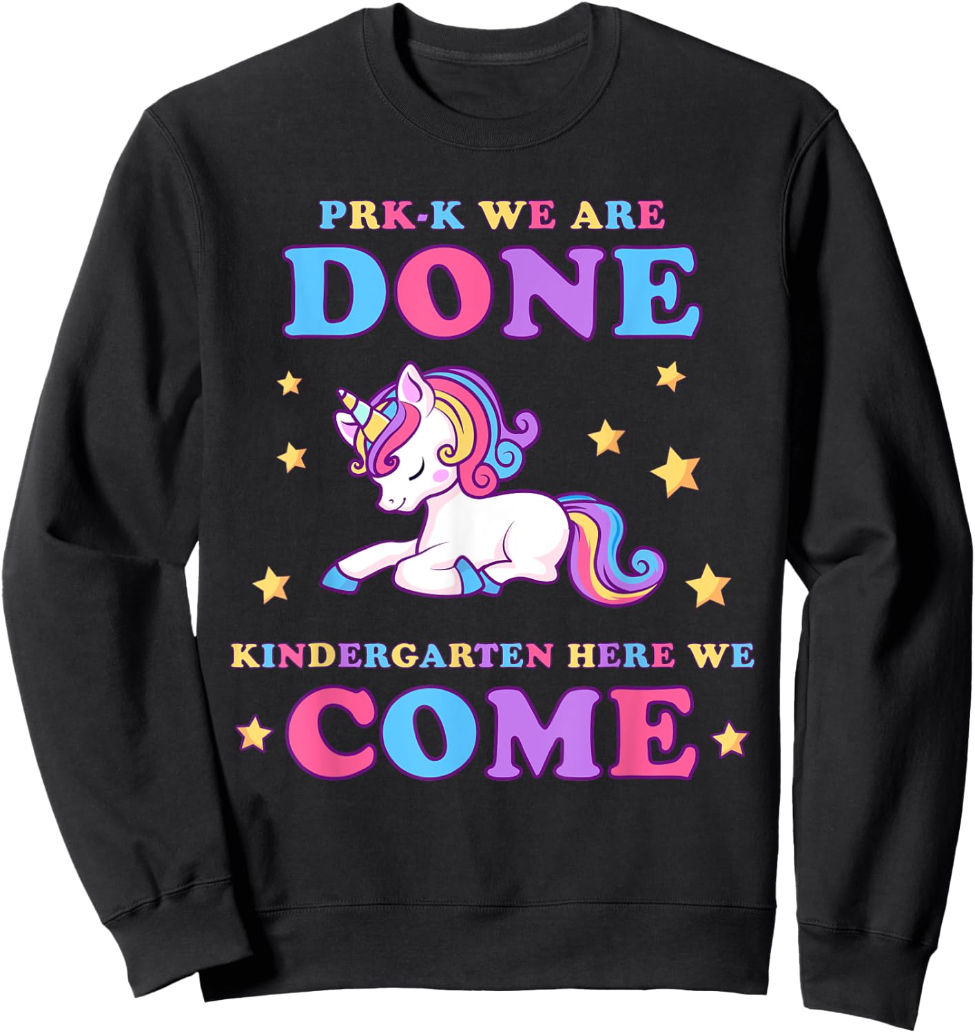 Girls Pre-K Graduation Magical Unicorn Sweatshirt - Sweatshirt | Black