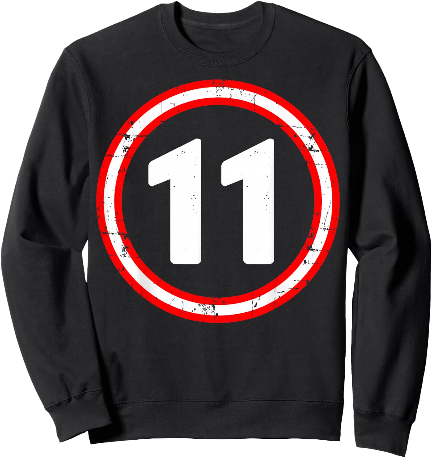 11th Birthday of Boy or Girl, 11 Years Old, Eleven Sweatshirt - Sweatshirt | Black