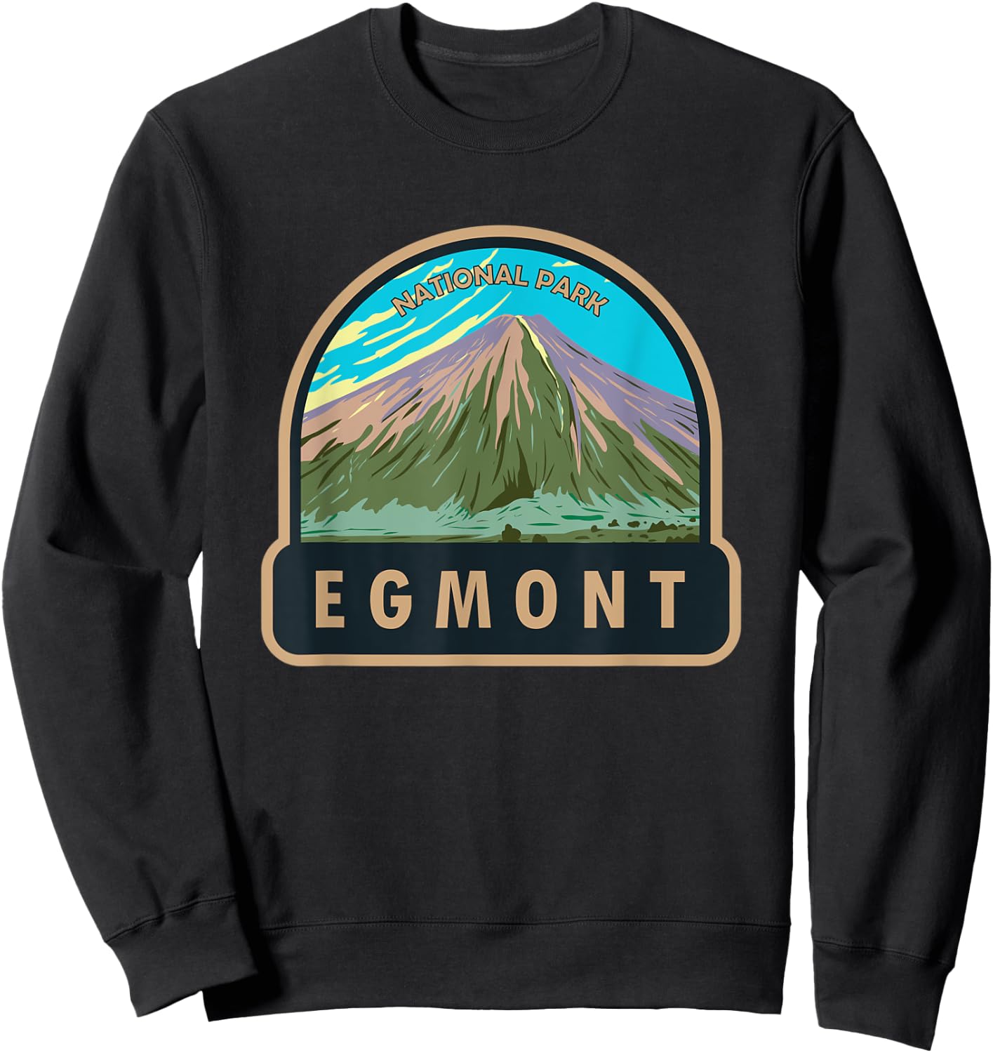 Egmont National Park New Zealand Vintage Sweatshirt - Sweatshirt | Black