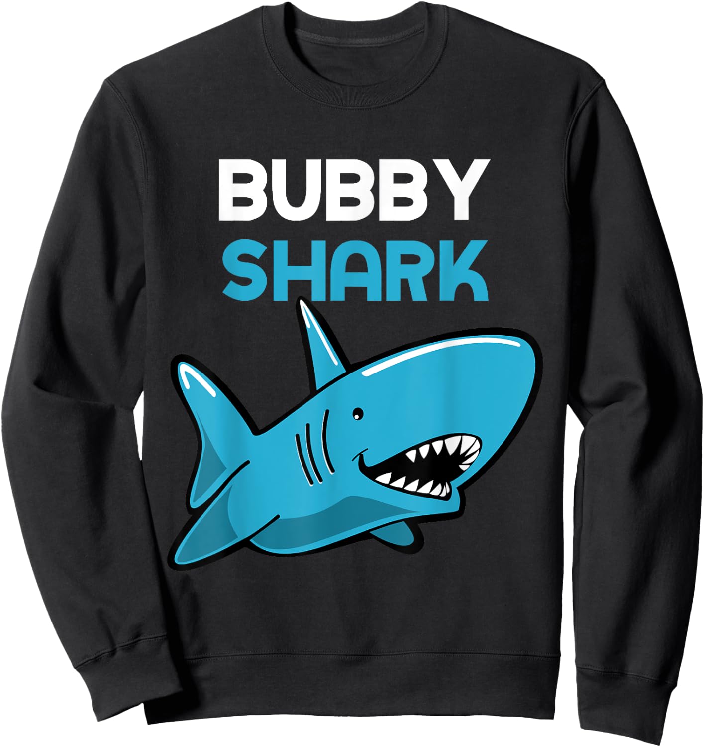 Bubby Shark Funny Family Sweatshirt - Sweatshirt | Black