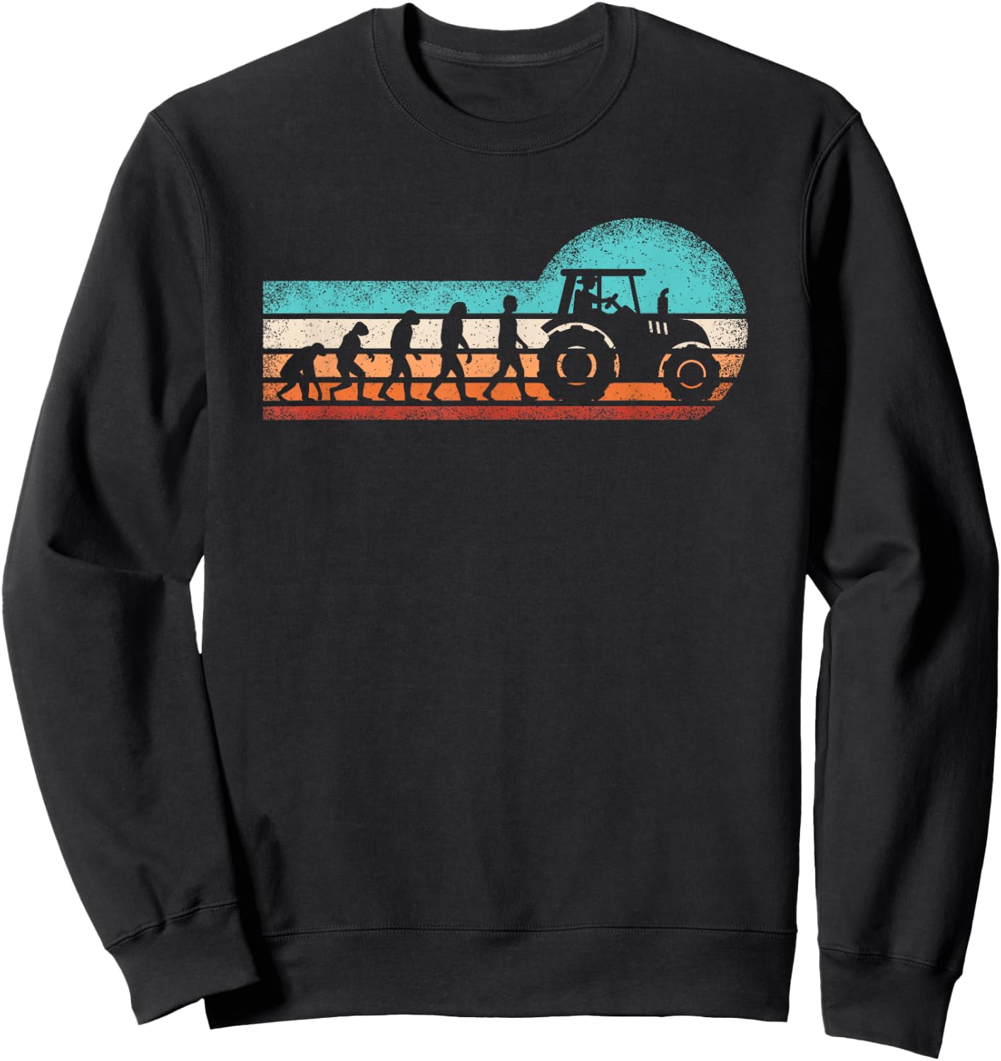 Farmer Evolution Tractor Tractor Agriculture Farmer Sweatshirt - Sweatshirt | Black