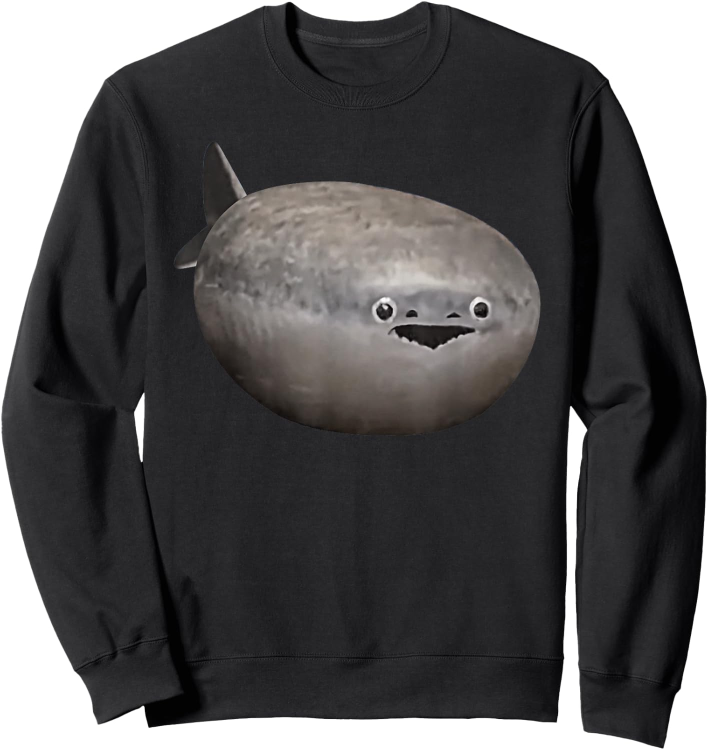 Sacabambaspis Fish Meme Realistic Sweatshirt - Sweatshirt | Black