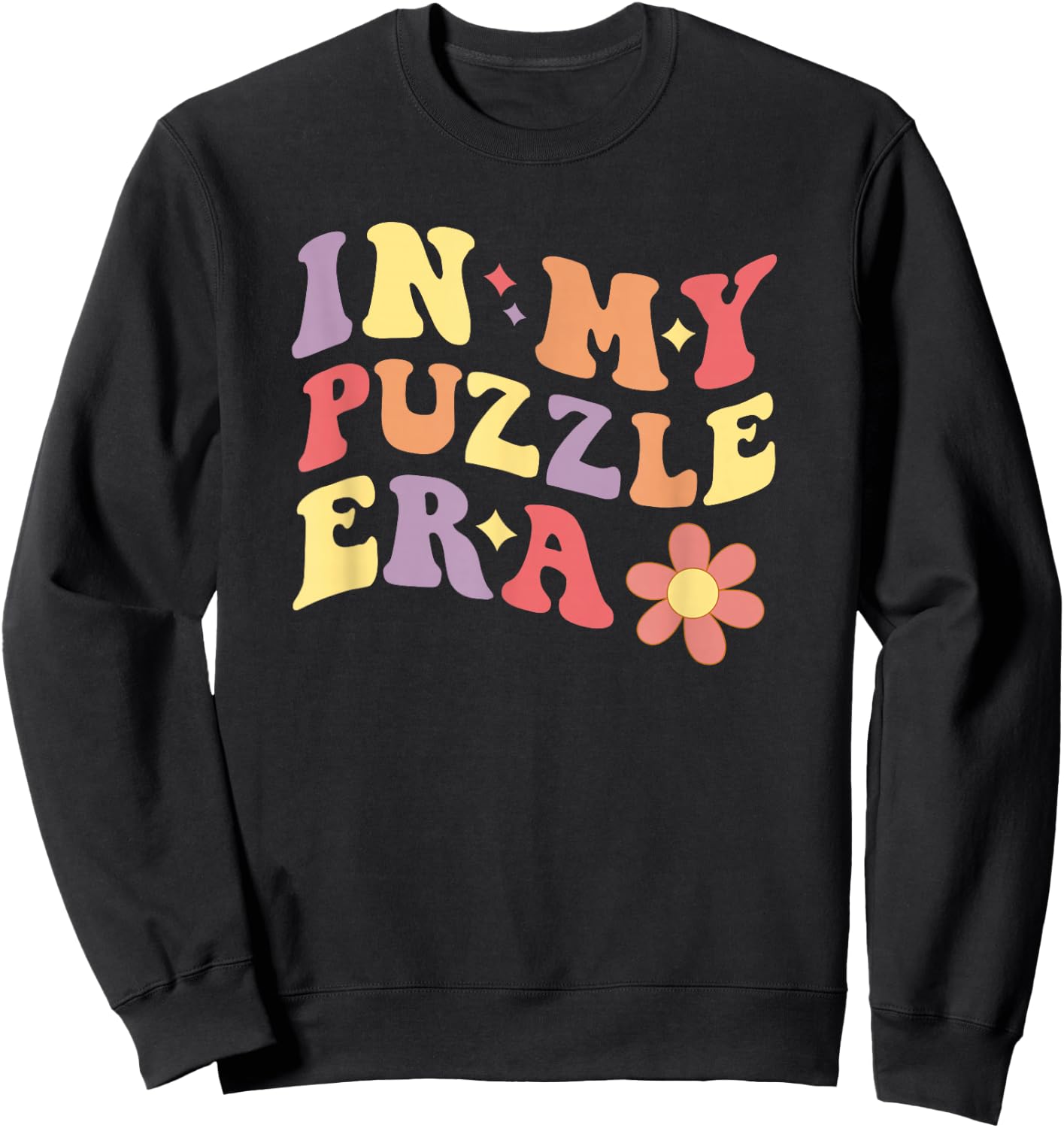 In My Puzzle Era Funny Jigsaw Puzzle - Black, Multicolor - Women's -Adults - Small - Short Sleeve - - Classic Fit - Cotton 65%, Polyester 35% Sweatshirt - Sweatshirt | Black