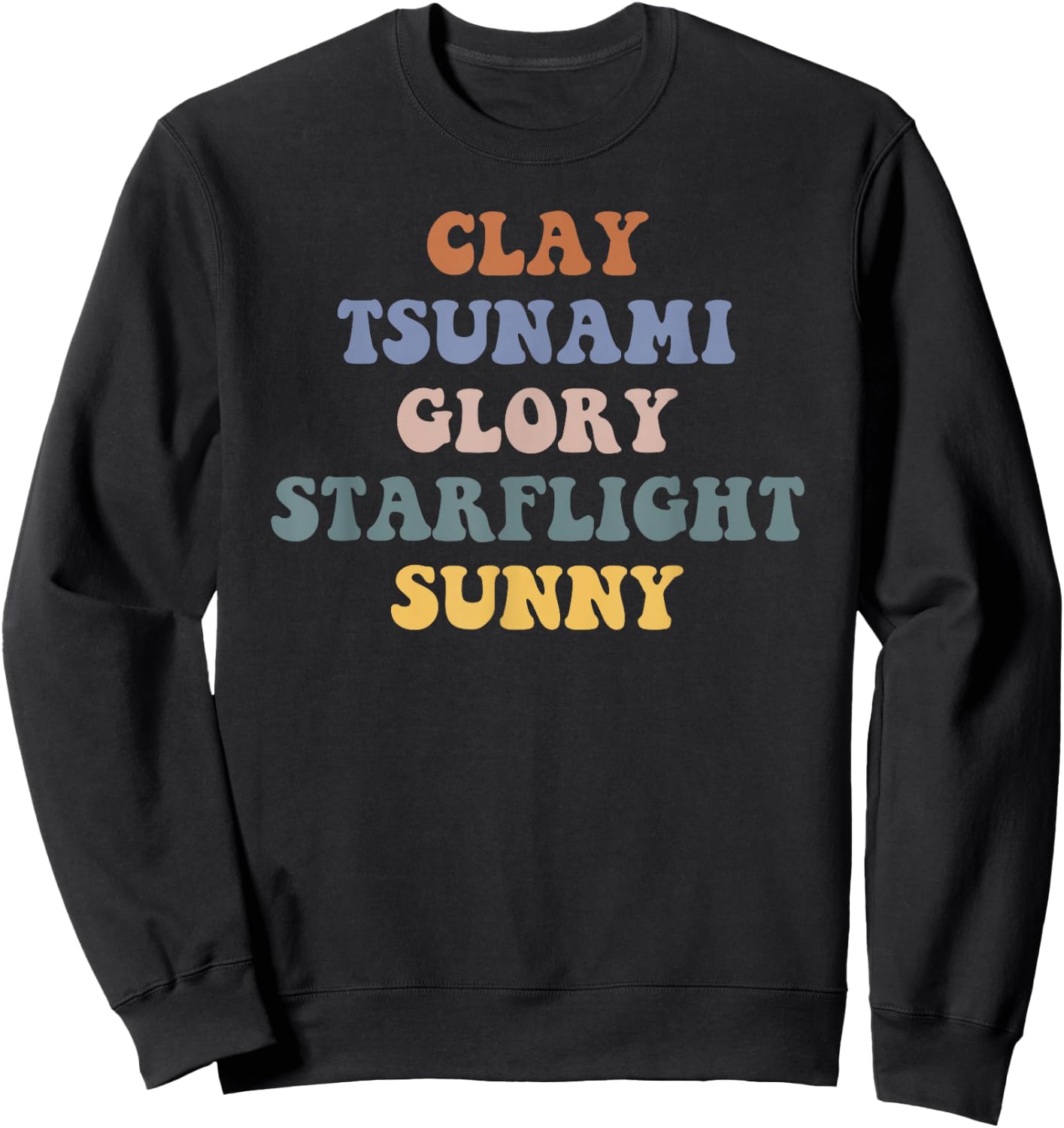 Wings of Fire Clay Tsunami Glory Starflight Sunny Dragon Sweatshirt - Sweatshirt | Black