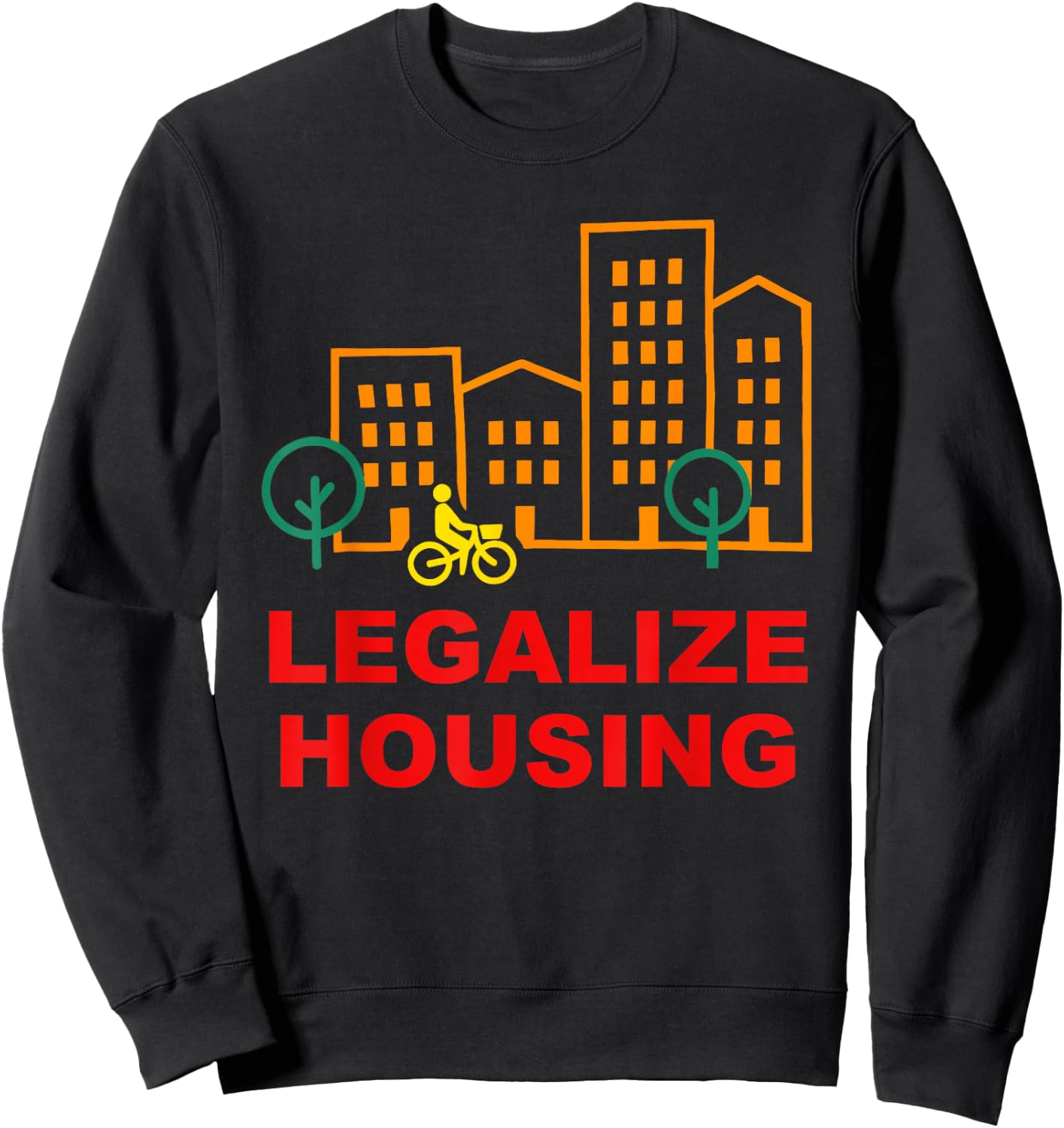 Legalize Housing Retro Vintage Sweatshirt - Sweatshirt | Black