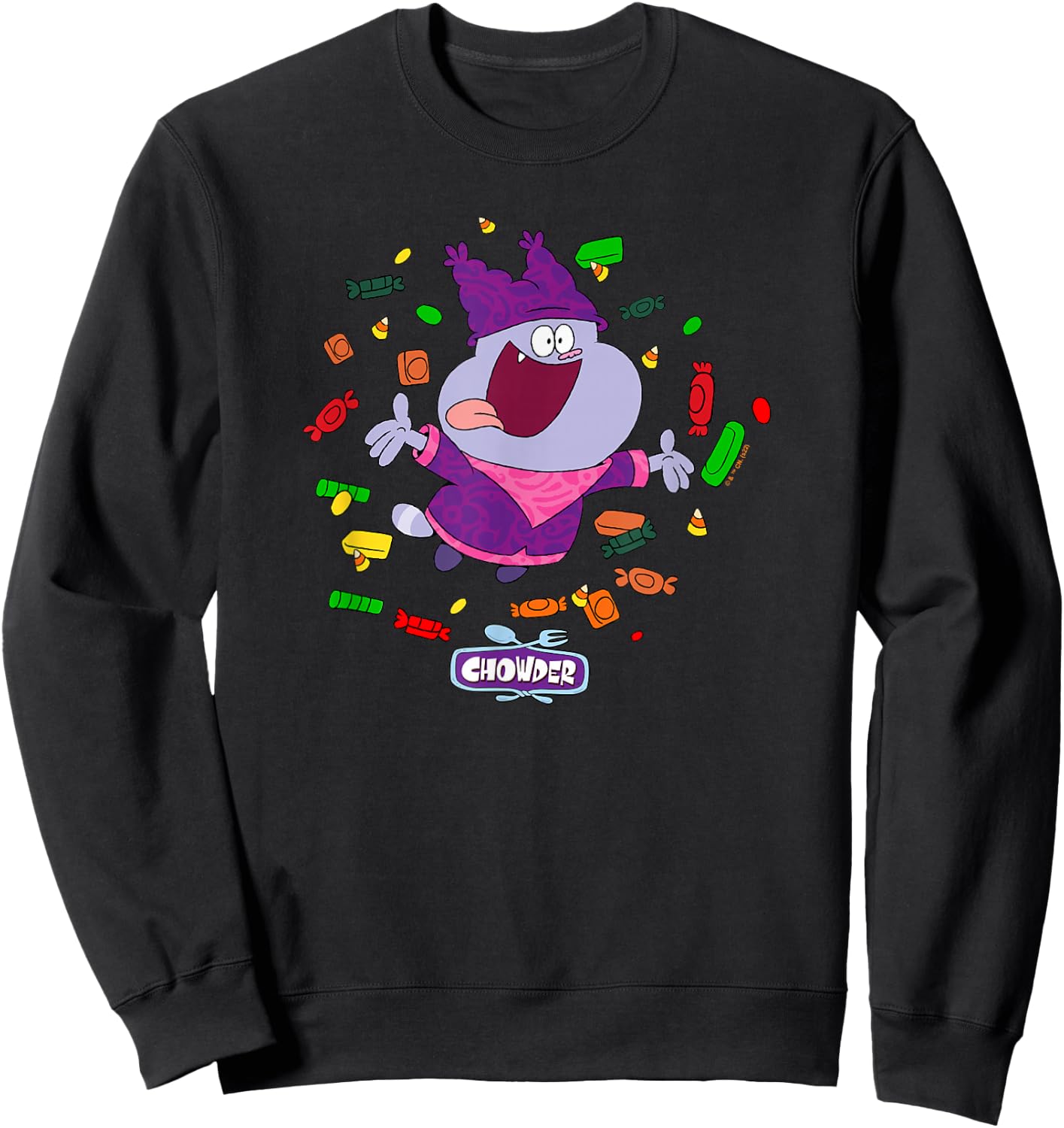 Chowder Halloween Candy Explosion Sweatshirt - Sweatshirt | Black