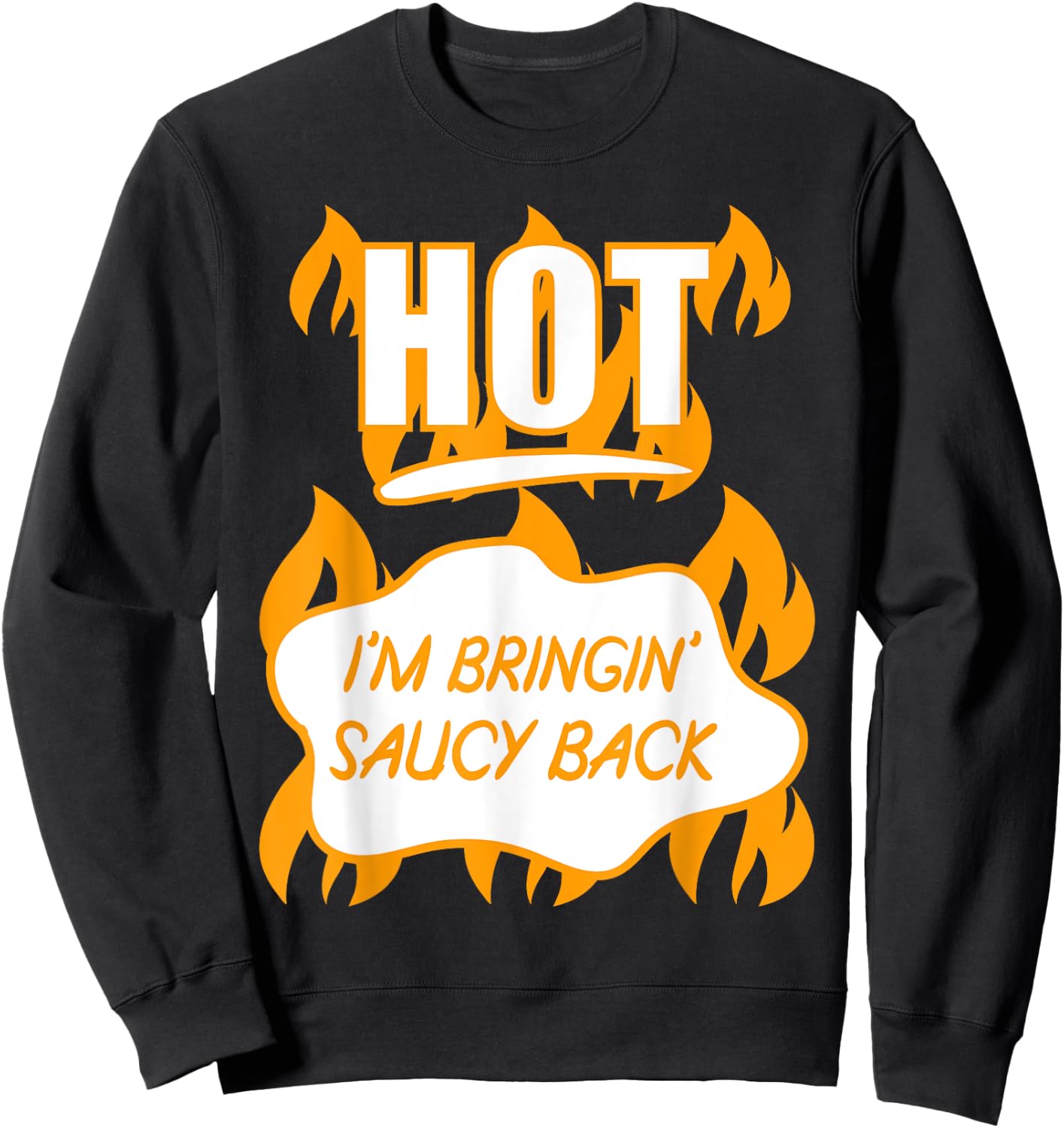 HOT SAUCES Group Halloween Costumes HOT TACO SAUCE Sweatshirt - Sweatshirt | Black